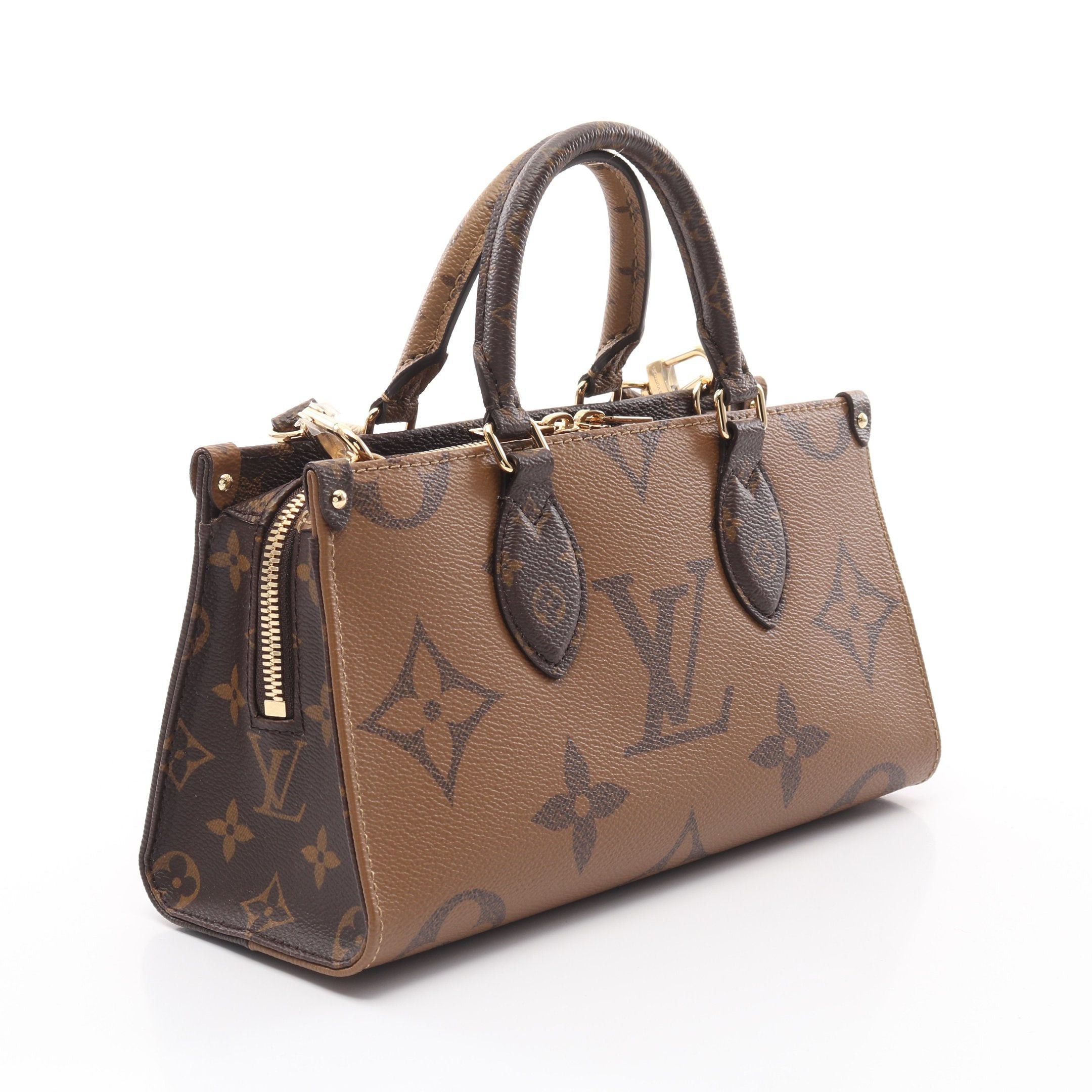 Louis Vuitton Louis Vuitton On-The-Go Ew Monogram Giant Reverse Handbag Brown Light Size ONE SIZE - 2 Thumbnail