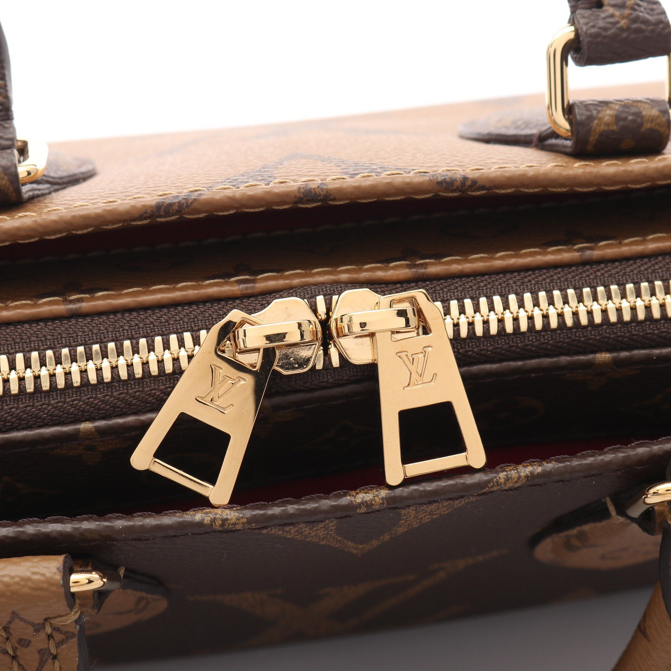 Louis Vuitton Louis Vuitton On-The-Go Ew Monogram Giant Reverse Handbag Brown Light Size ONE SIZE - 5 Thumbnail