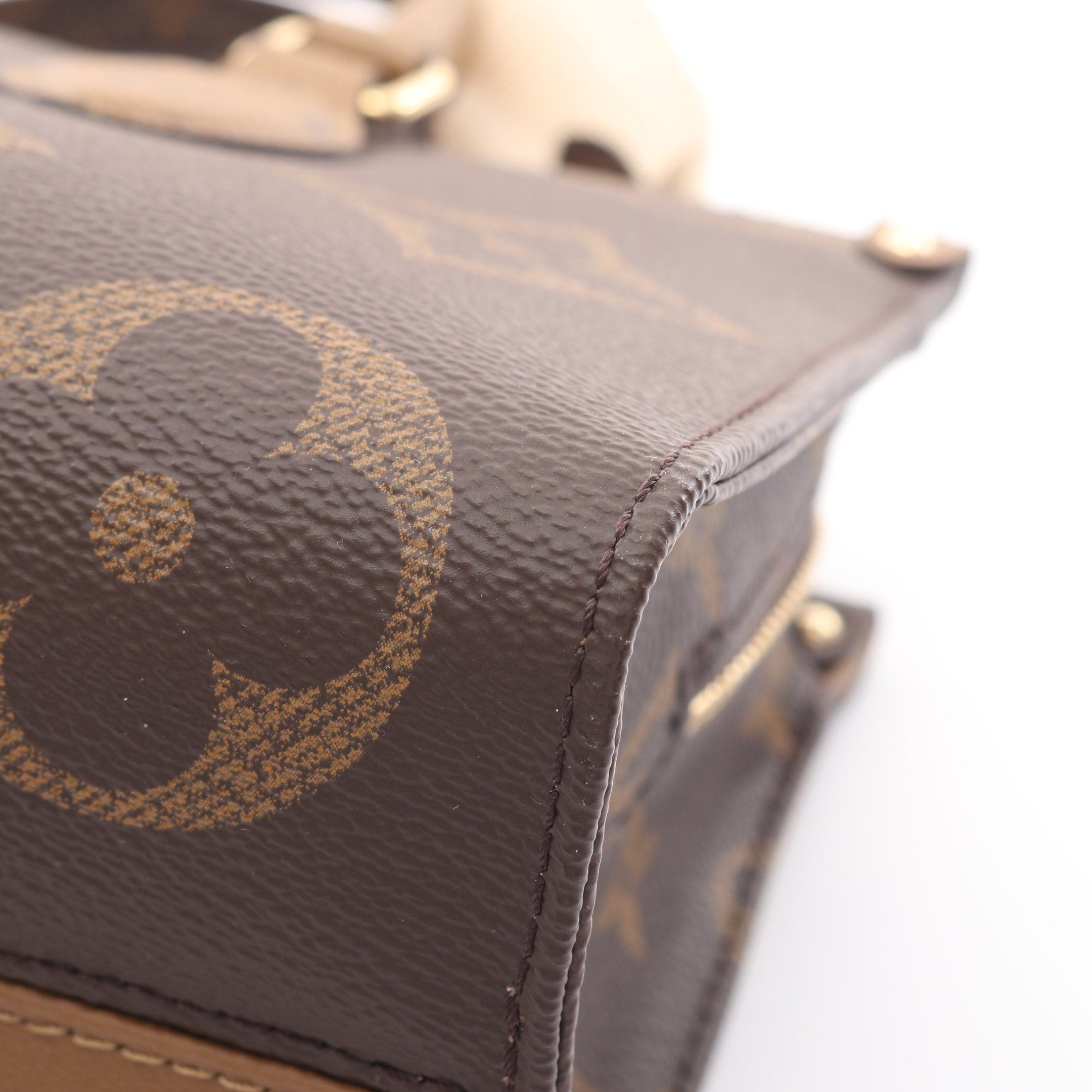 Louis Vuitton Louis Vuitton On-The-Go Ew Monogram Giant Reverse Handbag Brown Light Size ONE SIZE - 8 Thumbnail