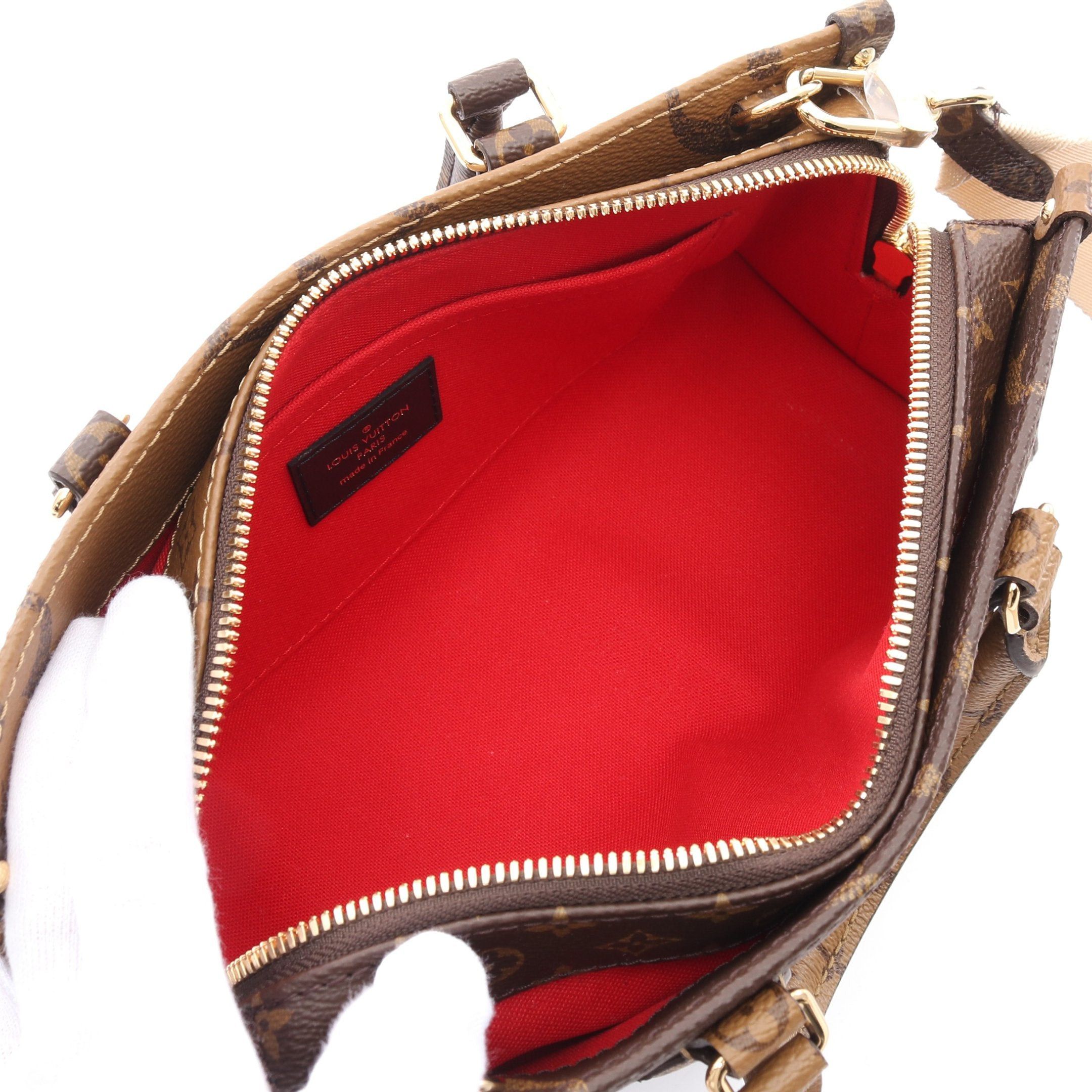 Louis Vuitton Louis Vuitton On-The-Go Ew Monogram Giant Reverse Handbag Brown Light Size ONE SIZE - 3 Thumbnail
