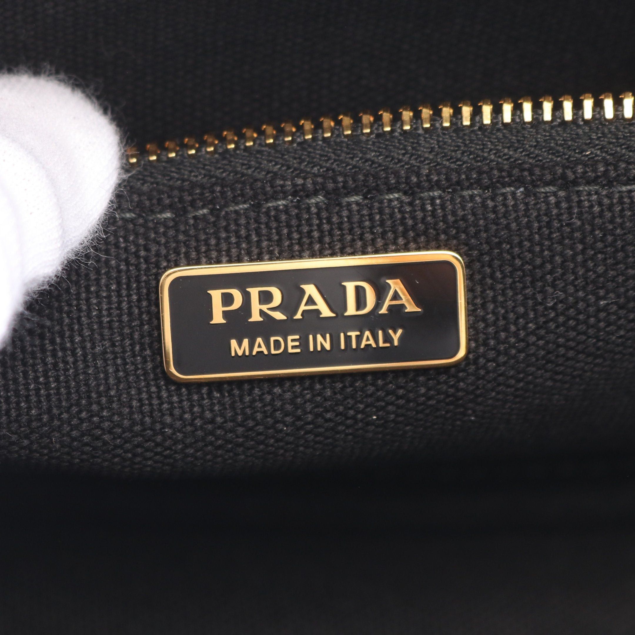 Prada Prada Mini Handbag Canvas Black Size ONE SIZE - 4 Thumbnail