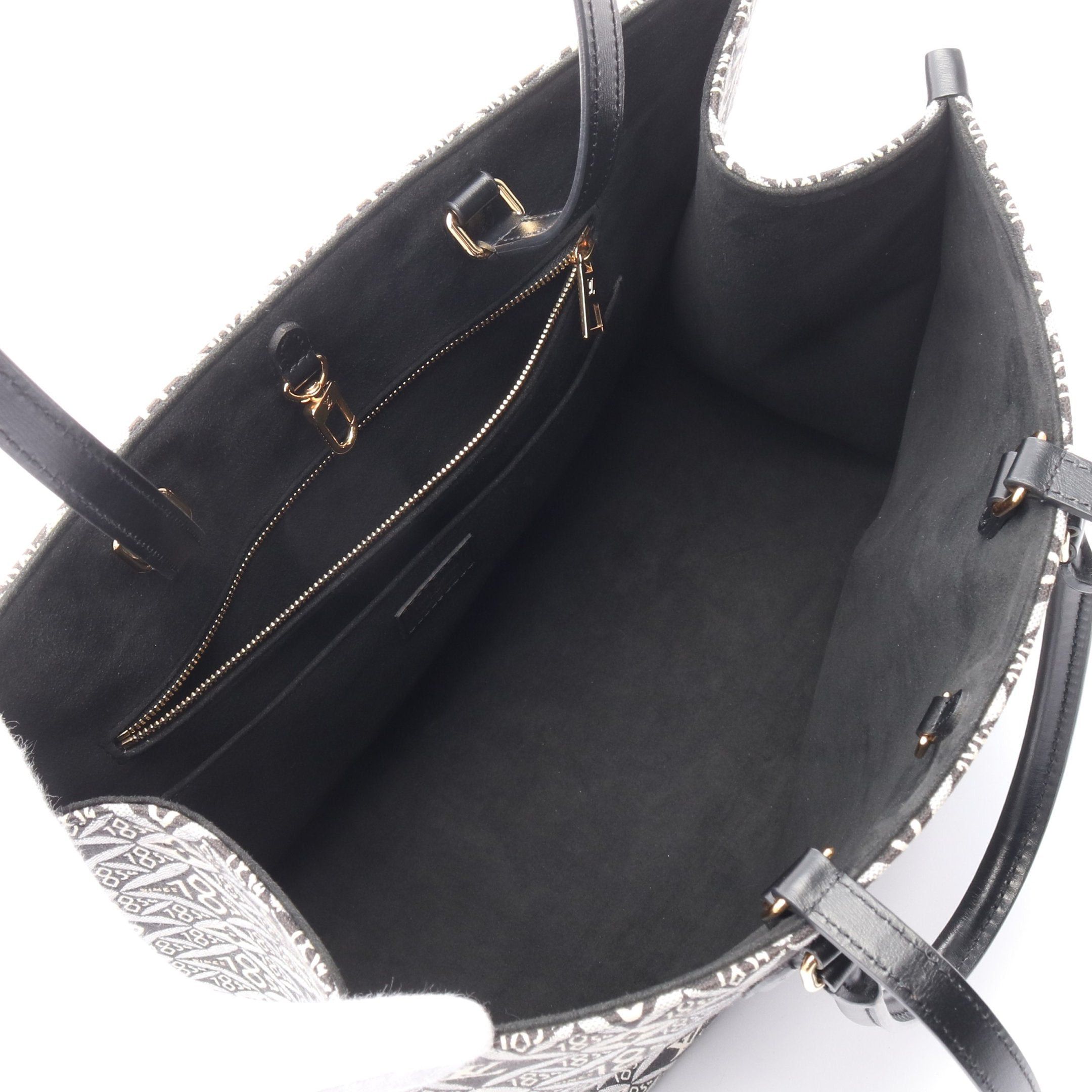 Louis Vuitton Louis Vuitton On-The-Go Gm Since 1854 Monogram Jacquard Shoulder Bag Tote Canvas Leather Gray Black Size ONE SIZE - 3 Thumbnail