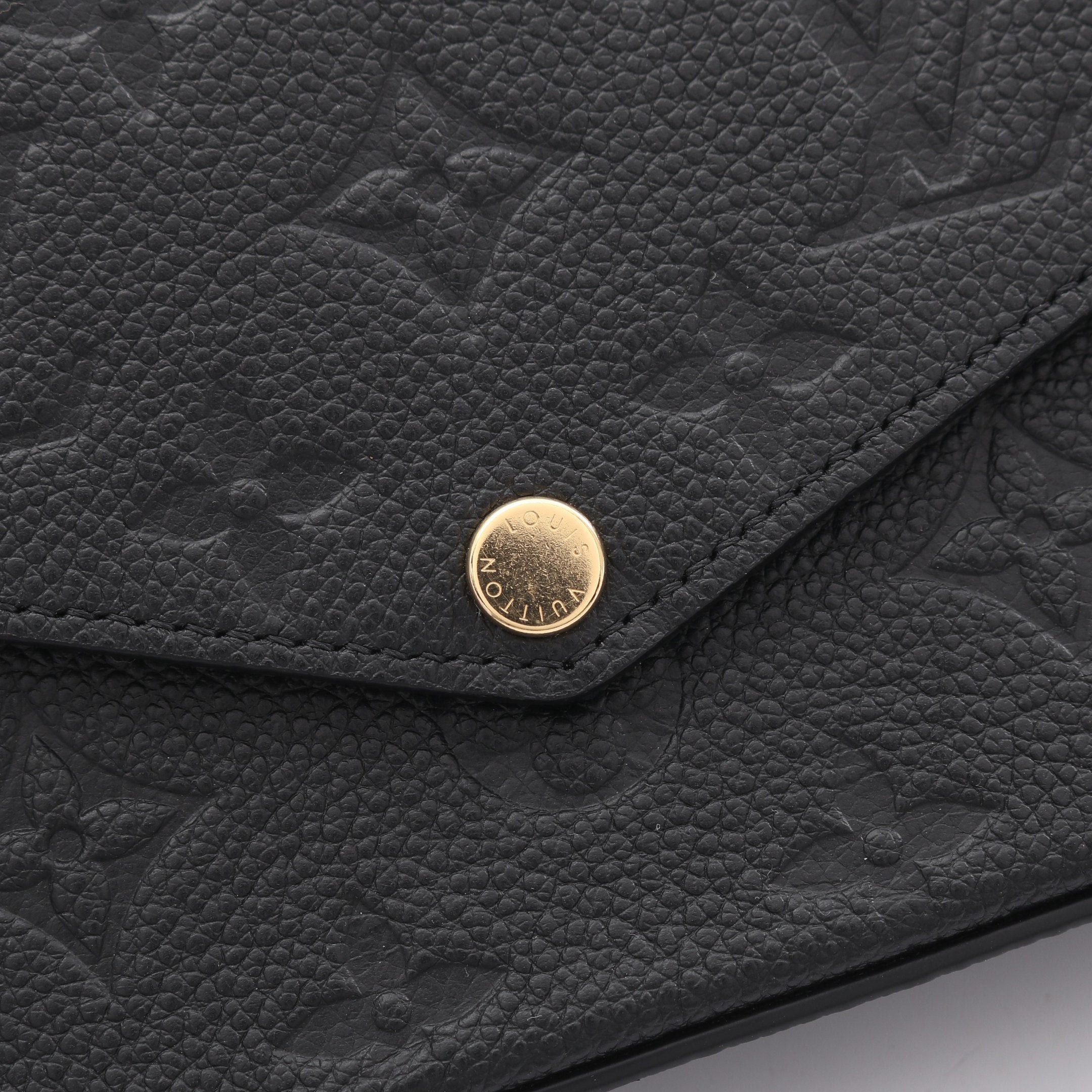 Louis Vuitton Louis Vuitton Pochette Felicie Monogram Empreinte Noir Chain Wallet Leather Black Size ONE SIZE - 6 Thumbnail