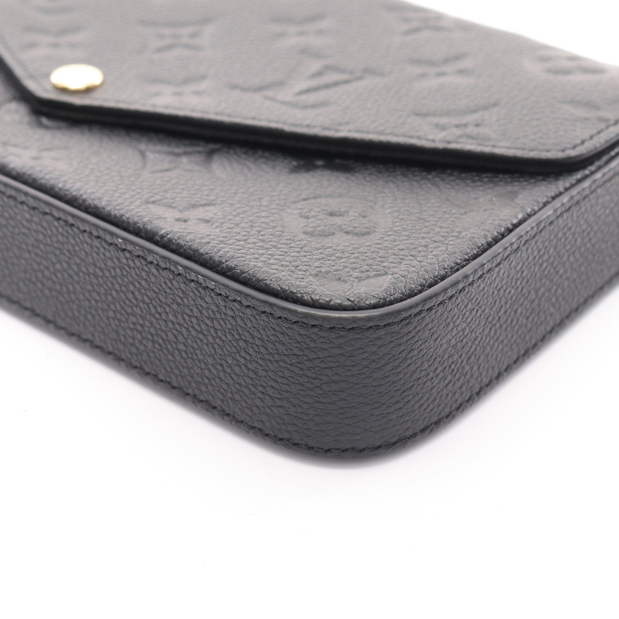 Louis Vuitton Louis Vuitton Pochette Felicie Monogram Empreinte Noir Chain Wallet Leather Black Size ONE SIZE - 7 Thumbnail