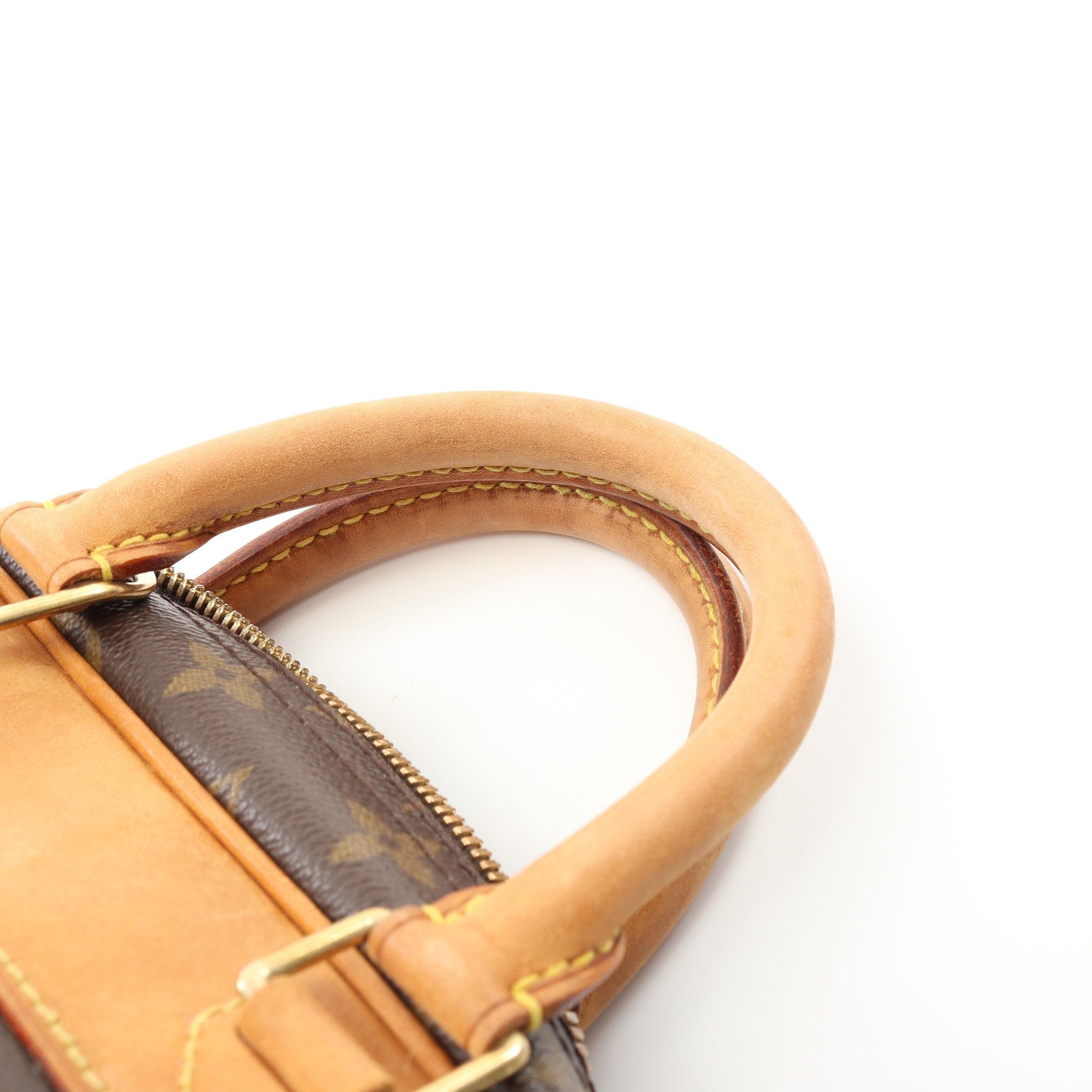Louis Vuitton Louis Vuitton Trouville Monogram Handbag Leather Brown Size ONE SIZE - 14 Thumbnail