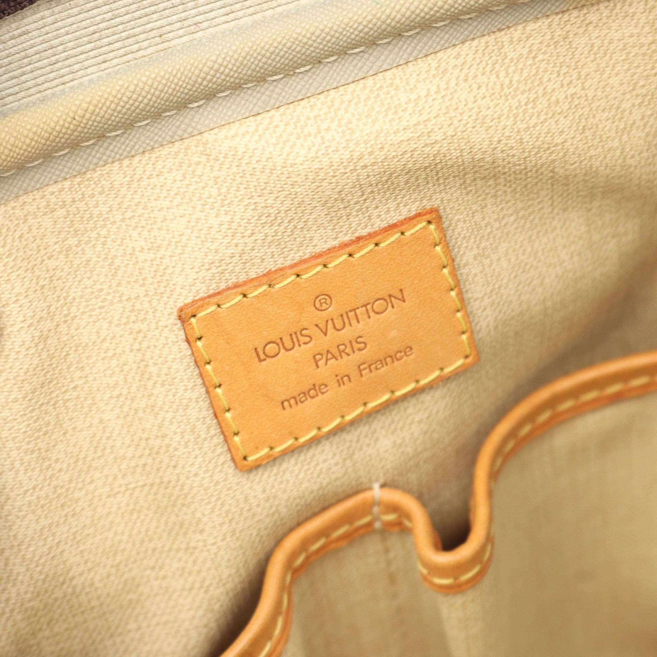 Louis Vuitton Louis Vuitton Trouville Monogram Handbag Leather Brown Size ONE SIZE - 4 Thumbnail