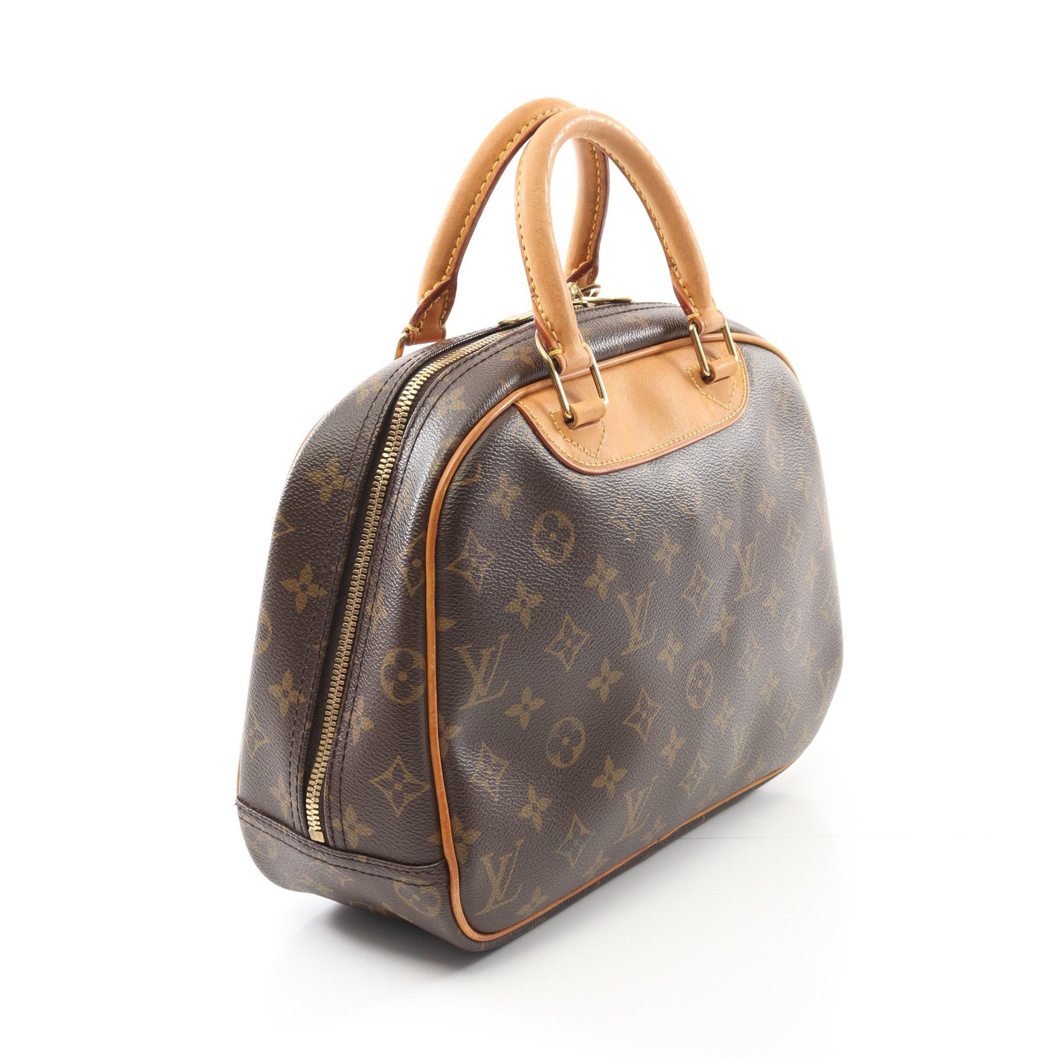 Louis Vuitton Louis Vuitton Trouville Monogram Handbag Leather Brown Size ONE SIZE - 2 Thumbnail