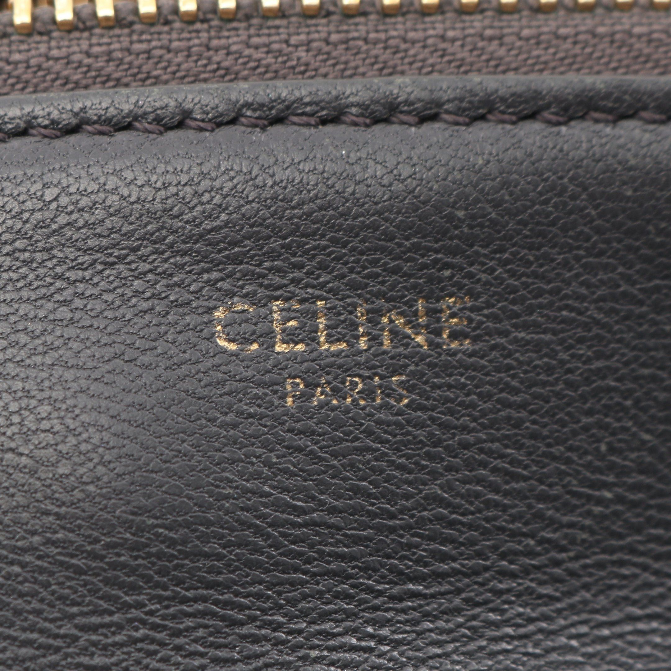 Celine Celine Trio Small Shoulder Bag Leather Dark Gray Size ONE SIZE - 4 Thumbnail