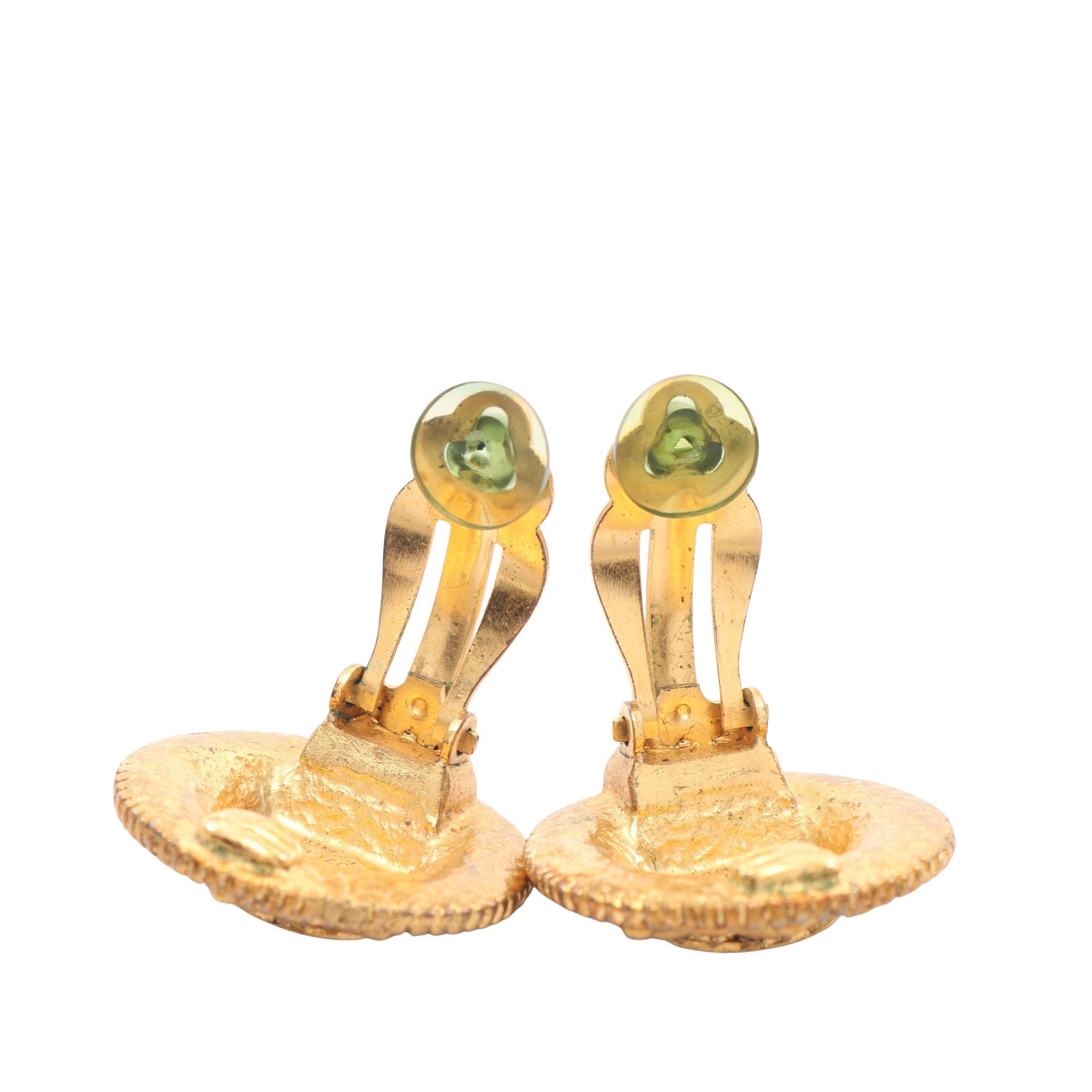 Chanel Chanel Coco Mark Earrings Gp Gold 97P Size ONE SIZE - 5 Thumbnail