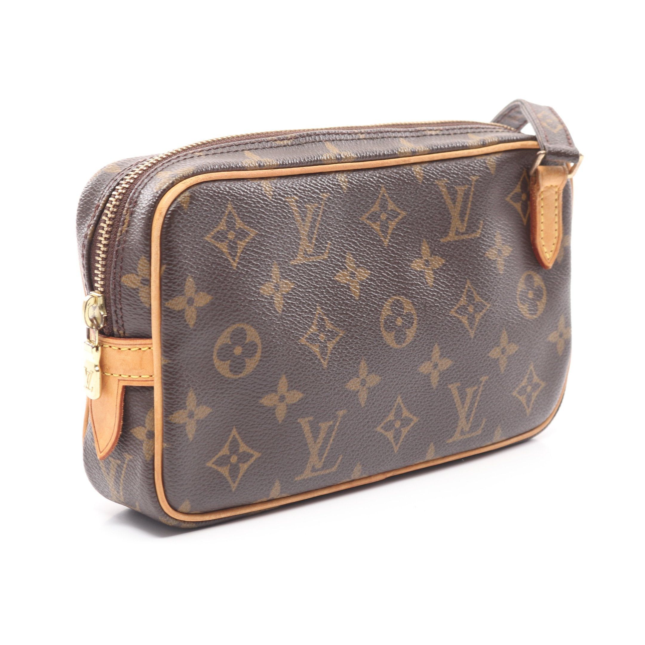 Louis Vuitton Louis Vuitton Marly Monogram Shoulder Bag Leather Brown Size ONE SIZE - 2 Thumbnail