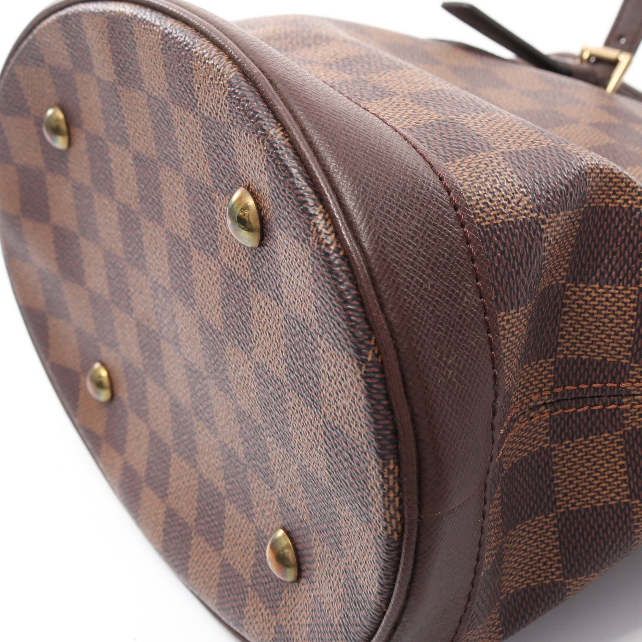 Louis Vuitton Louis Vuitton Male Damier Ebene Shoulder Bag Tote Leather Brown Size ONE SIZE - 9 Thumbnail