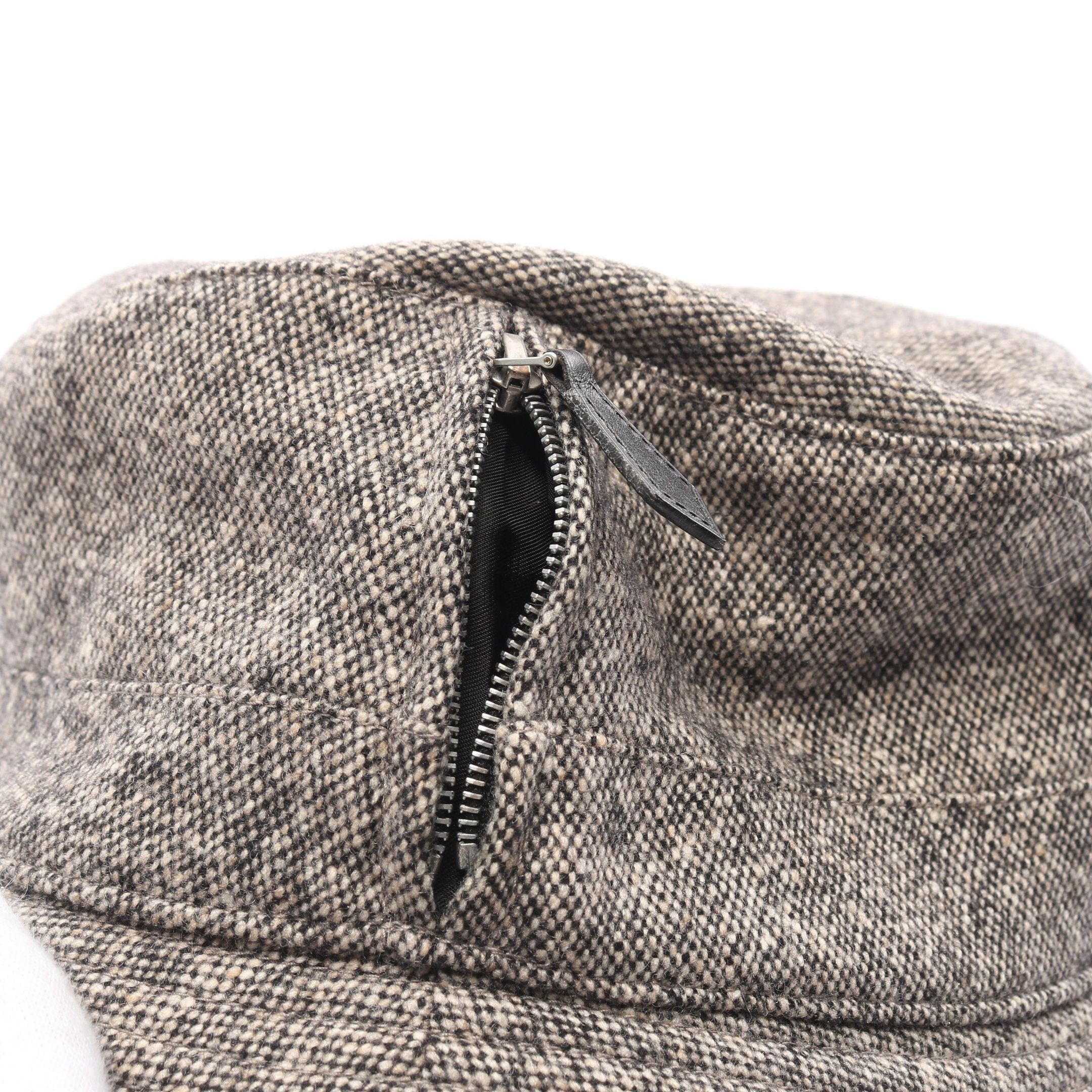 帽子 HERMES Bucket Hat Wool Hermes Grey Wool Balade Bucket Hat | Jadore Couture