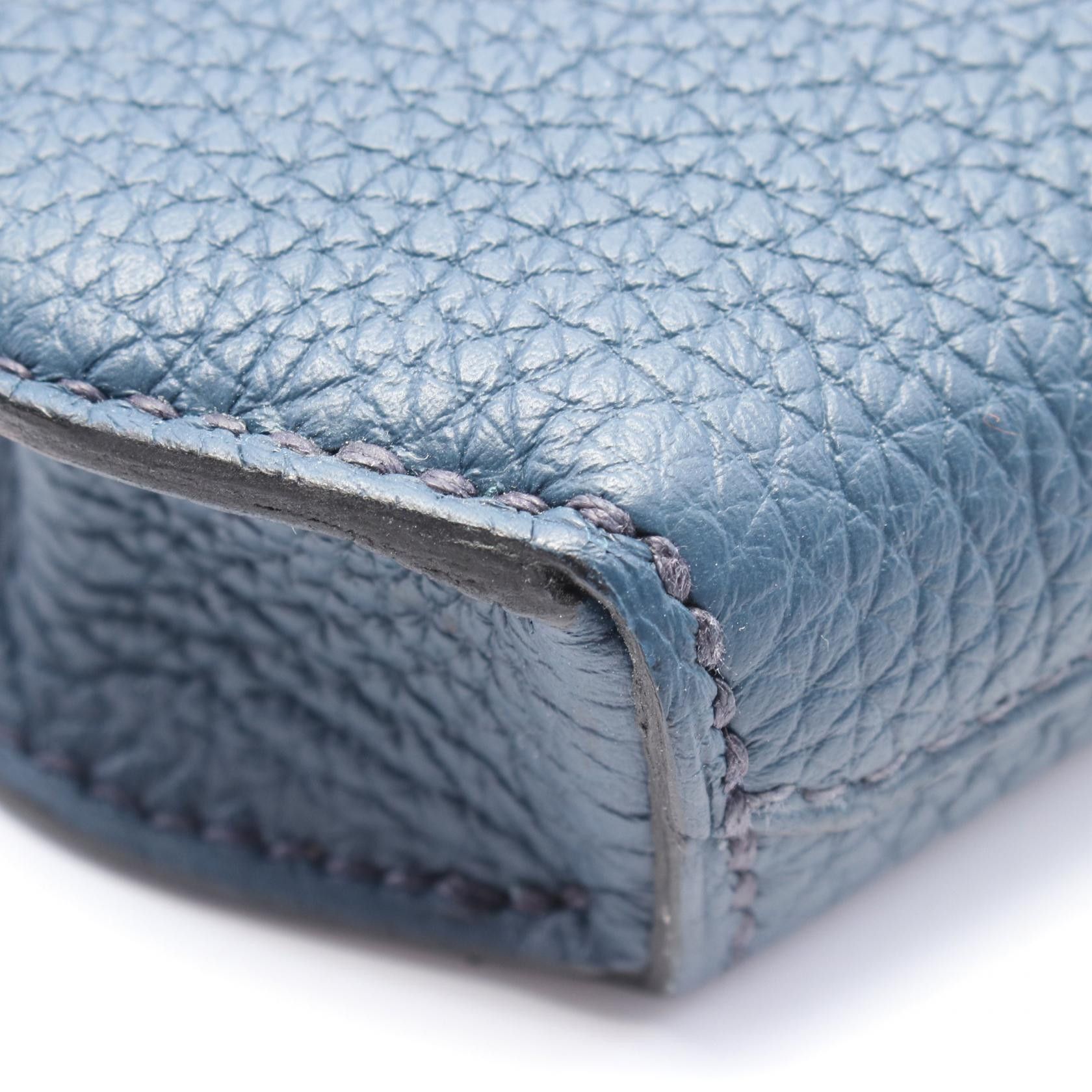 Hermes Hermes Kelly Depeche 25 Veil Bosphore Clutch Bag Clemence Leather Blue Green Silver Hardware Z Stamp Size ONE SIZE - 6 Thumbnail