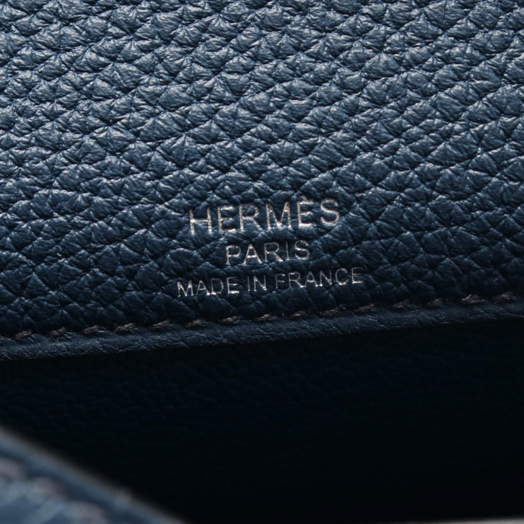 Hermes Hermes Kelly Depeche 25 Veil Bosphore Clutch Bag Clemence Leather Blue Green Silver Hardware Z Stamp Size ONE SIZE - 4 Thumbnail