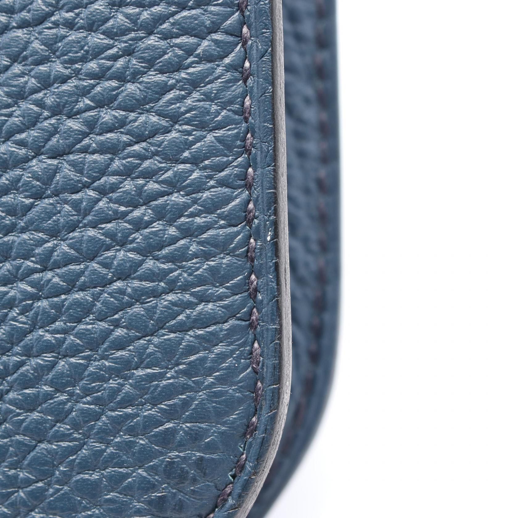 Hermes Hermes Kelly Depeche 25 Veil Bosphore Clutch Bag Clemence Leather Blue Green Silver Hardware Z Stamp Size ONE SIZE - 7 Thumbnail