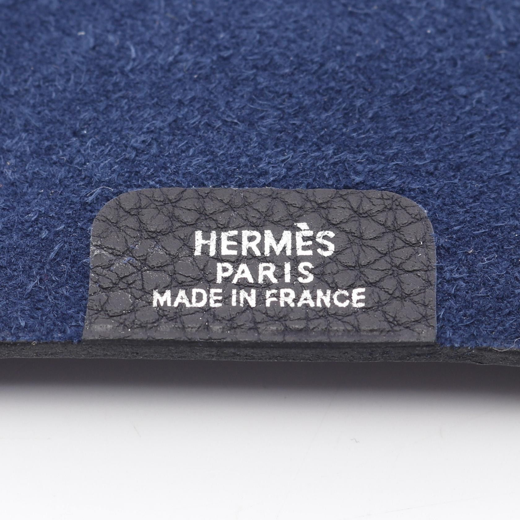 Hermes Hermes Ulysse Pm Photo Album Notebook Cover Togo Dark Navy Silver Hardware Size ONE SIZE - 4 Thumbnail