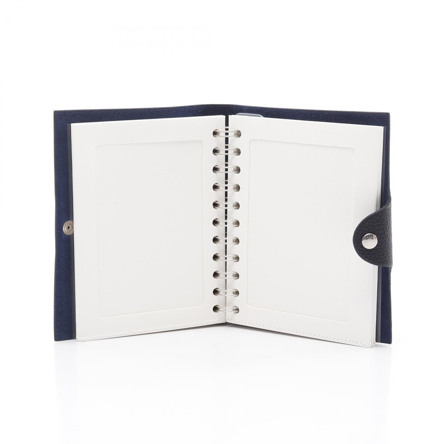 Hermes Hermes Ulysse Pm Photo Album Notebook Cover Togo Dark Navy Silver Hardware Size ONE SIZE - 3 Thumbnail