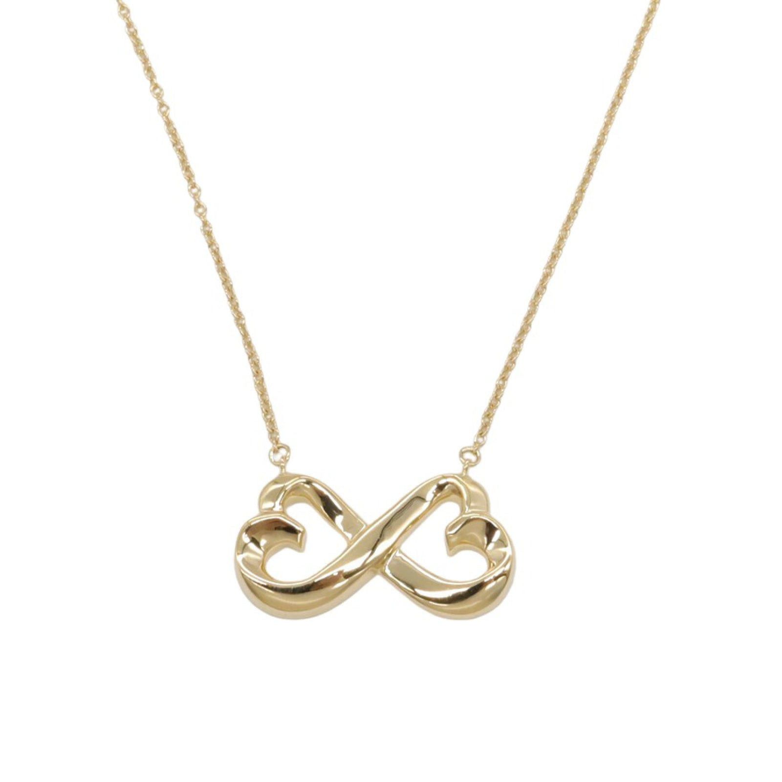 Tiffany & Co. Tiffany Co Double Loving Heart Necklace K18 (Yellow Gold) Gold Size ONE SIZE - 2 Thumbnail