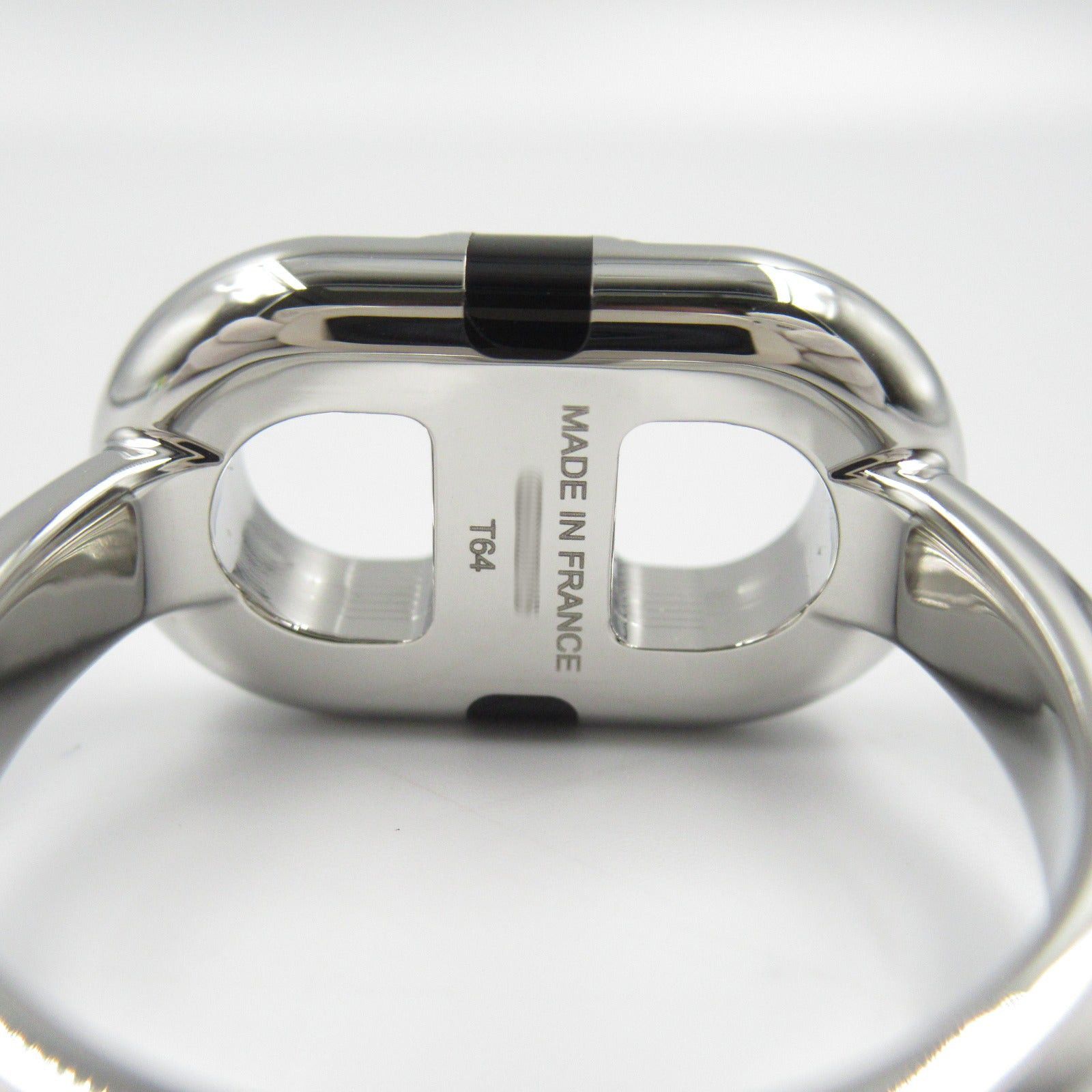 Hermes Hermes Mayonnaise Ring Stainless Steel Ceramic Black Size ONE SIZE - 5 Thumbnail