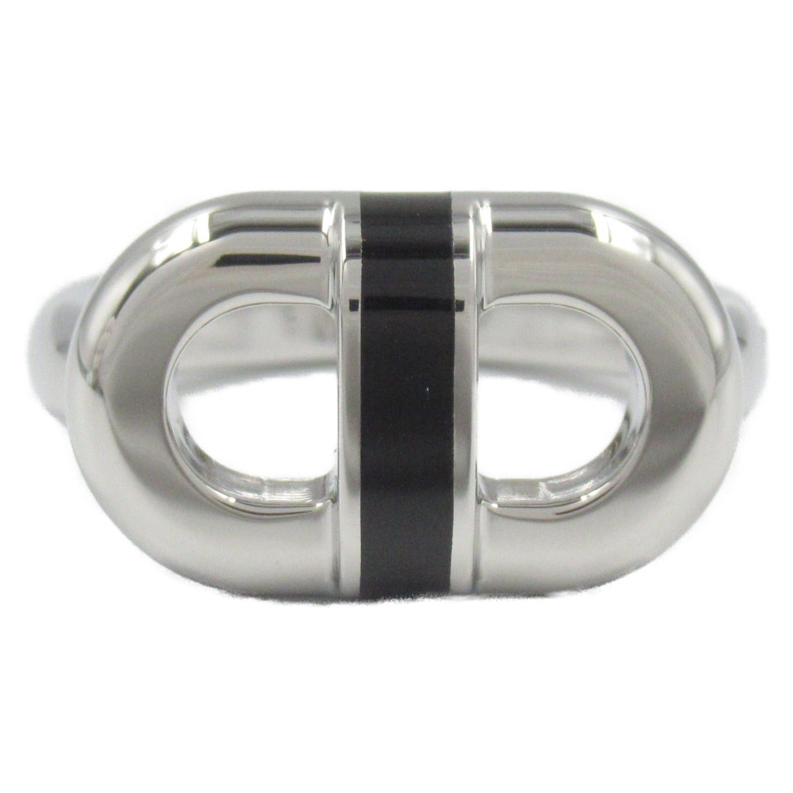 Hermes Hermes Mayonnaise Ring Stainless Steel Ceramic Black Size ONE SIZE - 2 Thumbnail