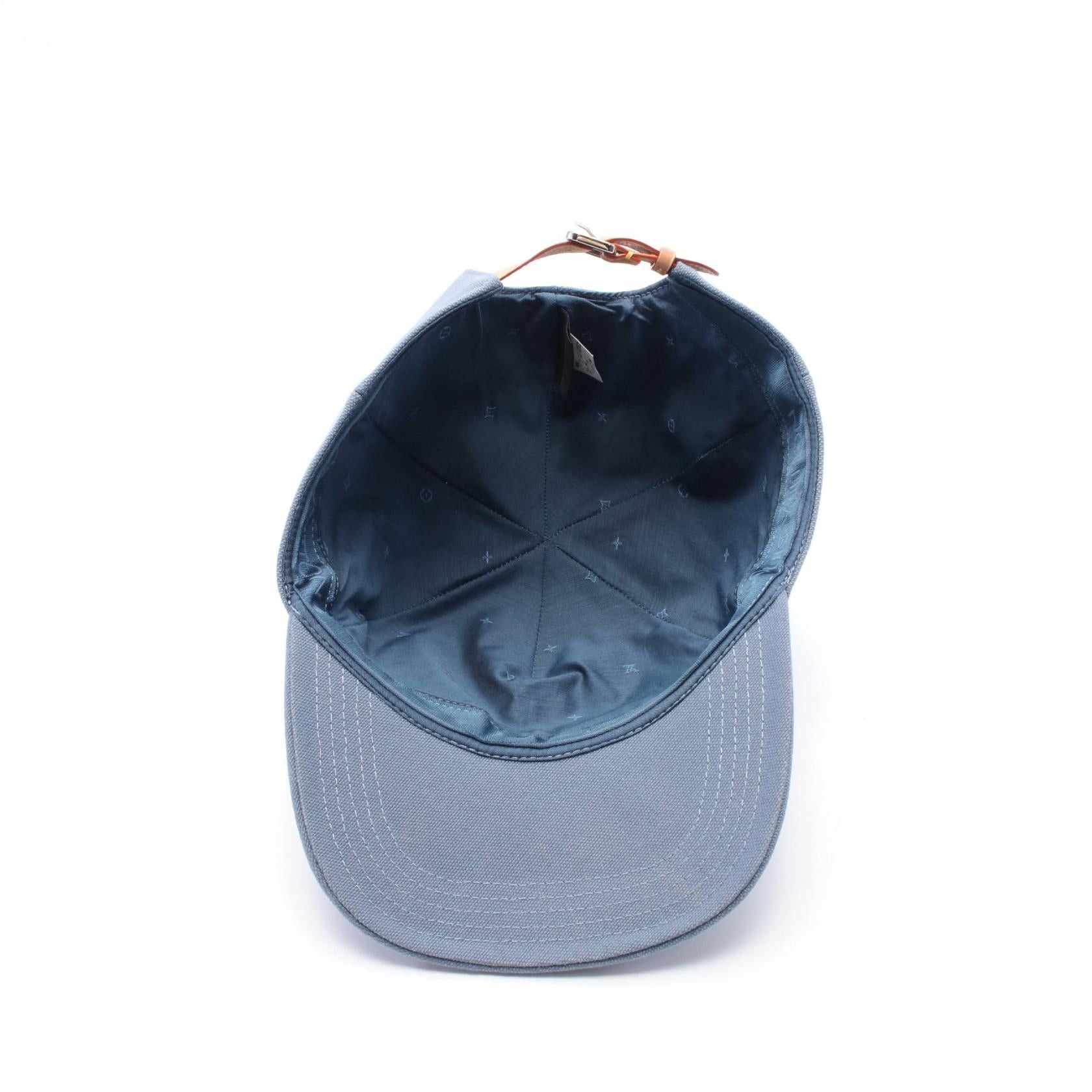 Louis Vuitton Louis Vuitton Casquette Lv Cloud Cap Cotton Blue Gray Size ONE SIZE - 3 Thumbnail