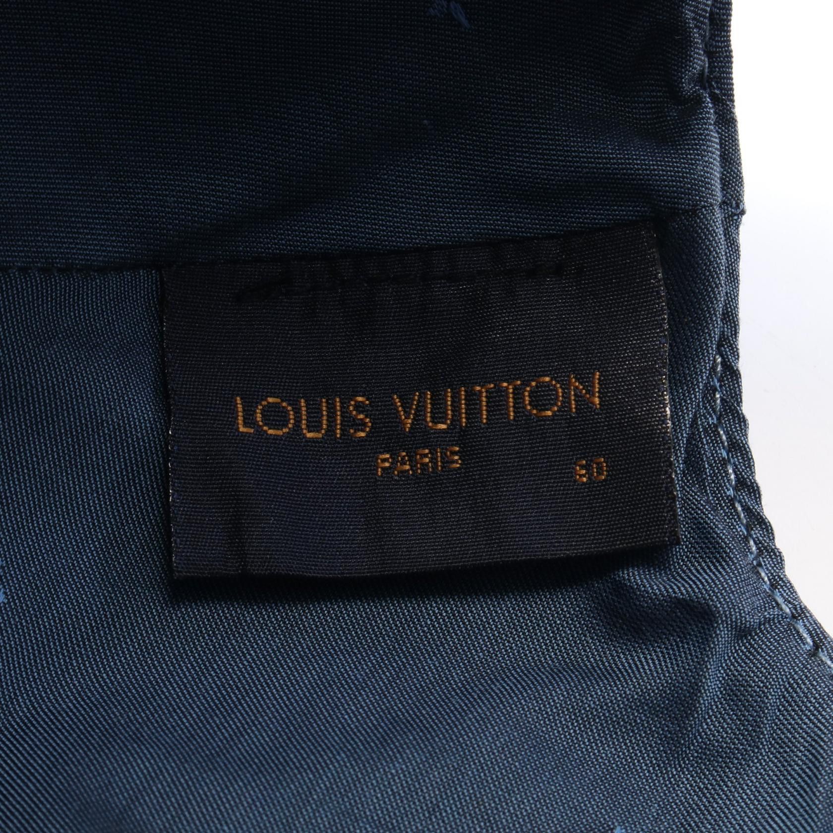 Louis Vuitton Louis Vuitton Casquette Lv Cloud Cap Cotton Blue Gray Size ONE SIZE - 4 Thumbnail