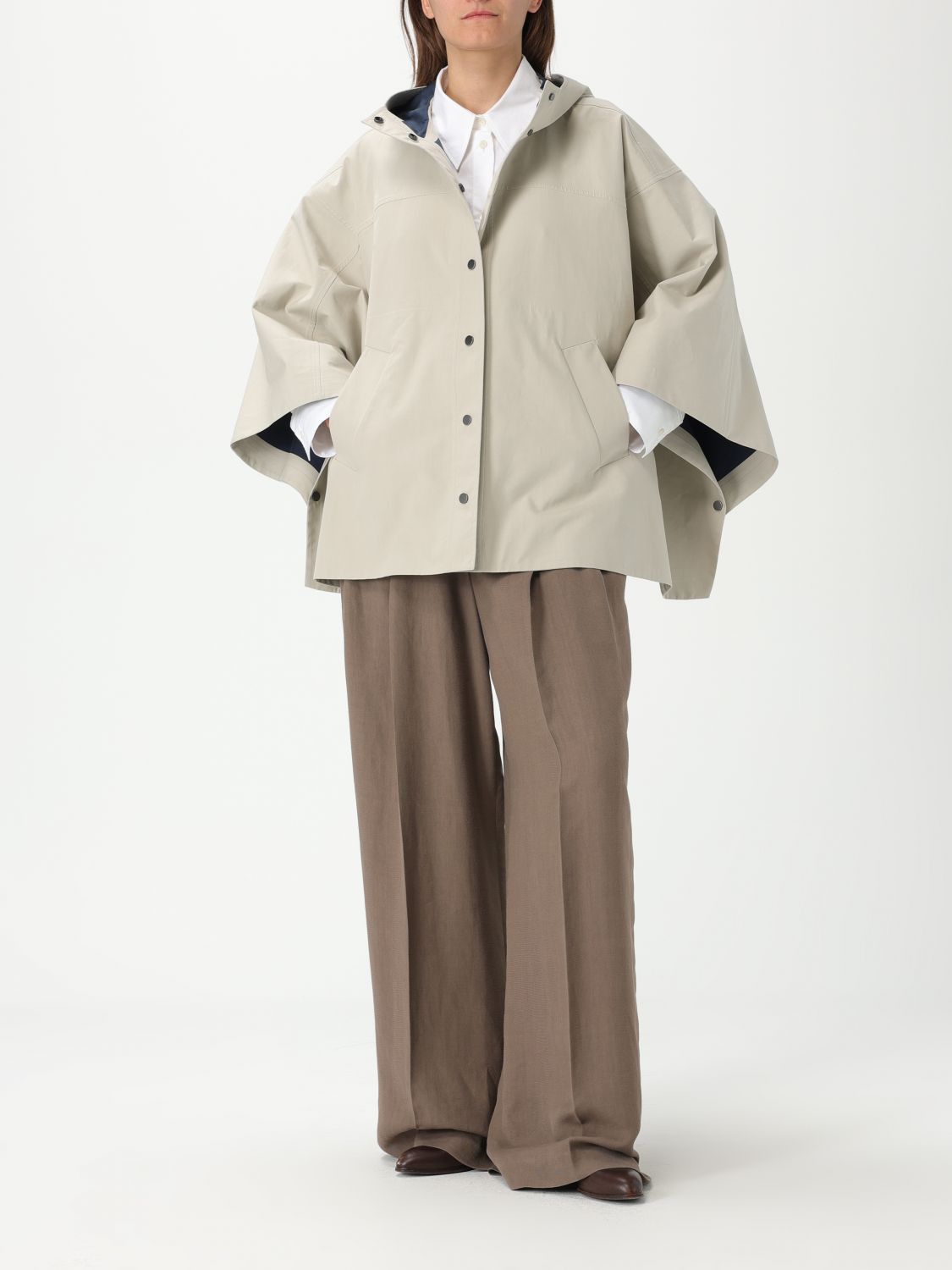 Brunello Cucinelli Brunello Cucinelli Jacket Woman Beige Size S / US 4 / IT 40 - 2 Thumbnail