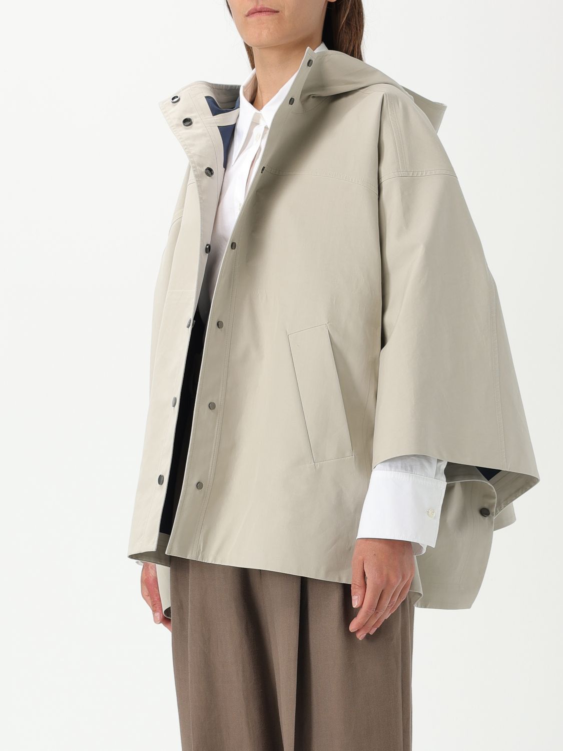 Brunello Cucinelli Brunello Cucinelli Jacket Woman Beige Size S / US 4 / IT 40 - 4 Thumbnail