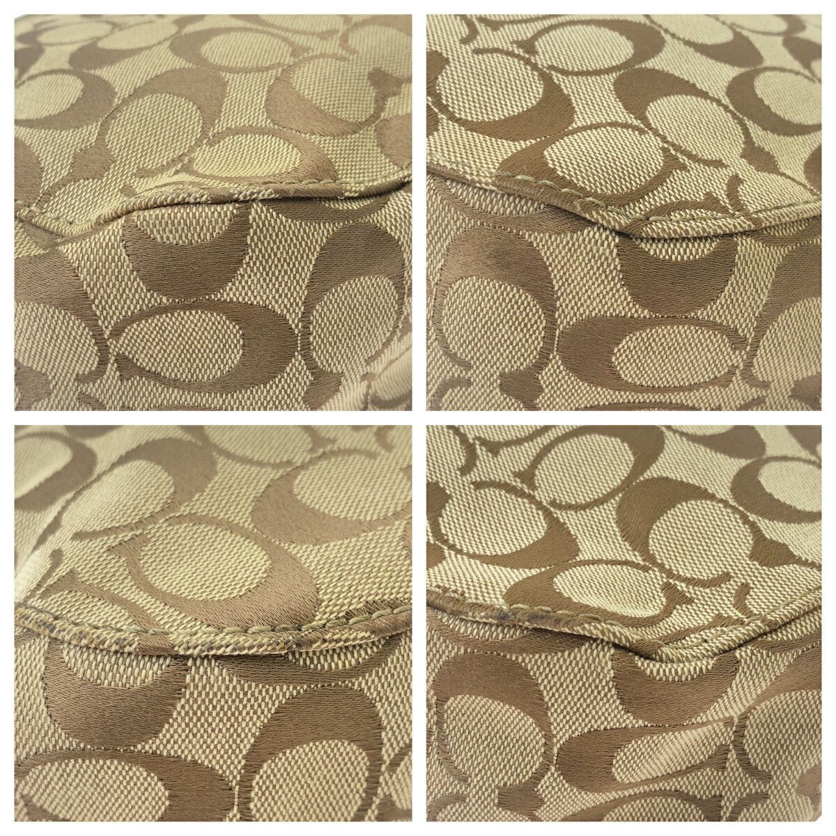 Coach Coach Coach Signature Canvas/Leather Shoulder Bag 408356 Canvas Shoulder Bag DUTY FREE for USA Size ONE SIZE - 3 Thumbnail