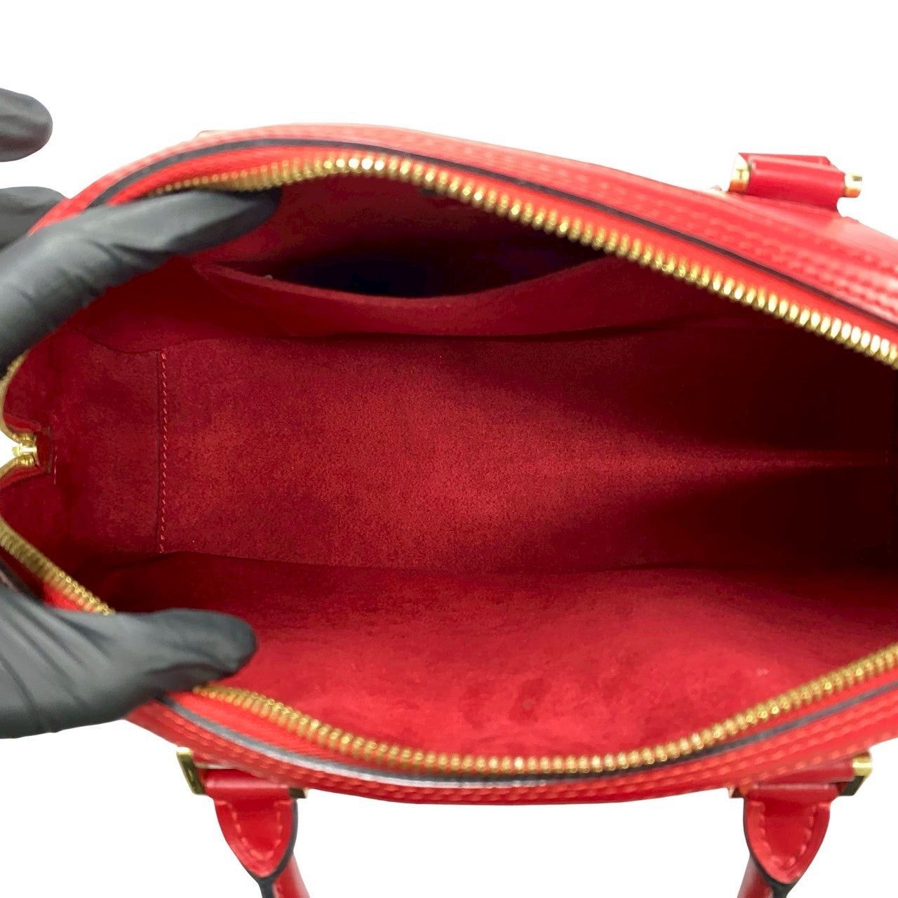 Louis Vuitton Louis Vuitton Handbag Red Leather Size ONE SIZE - 8 Thumbnail