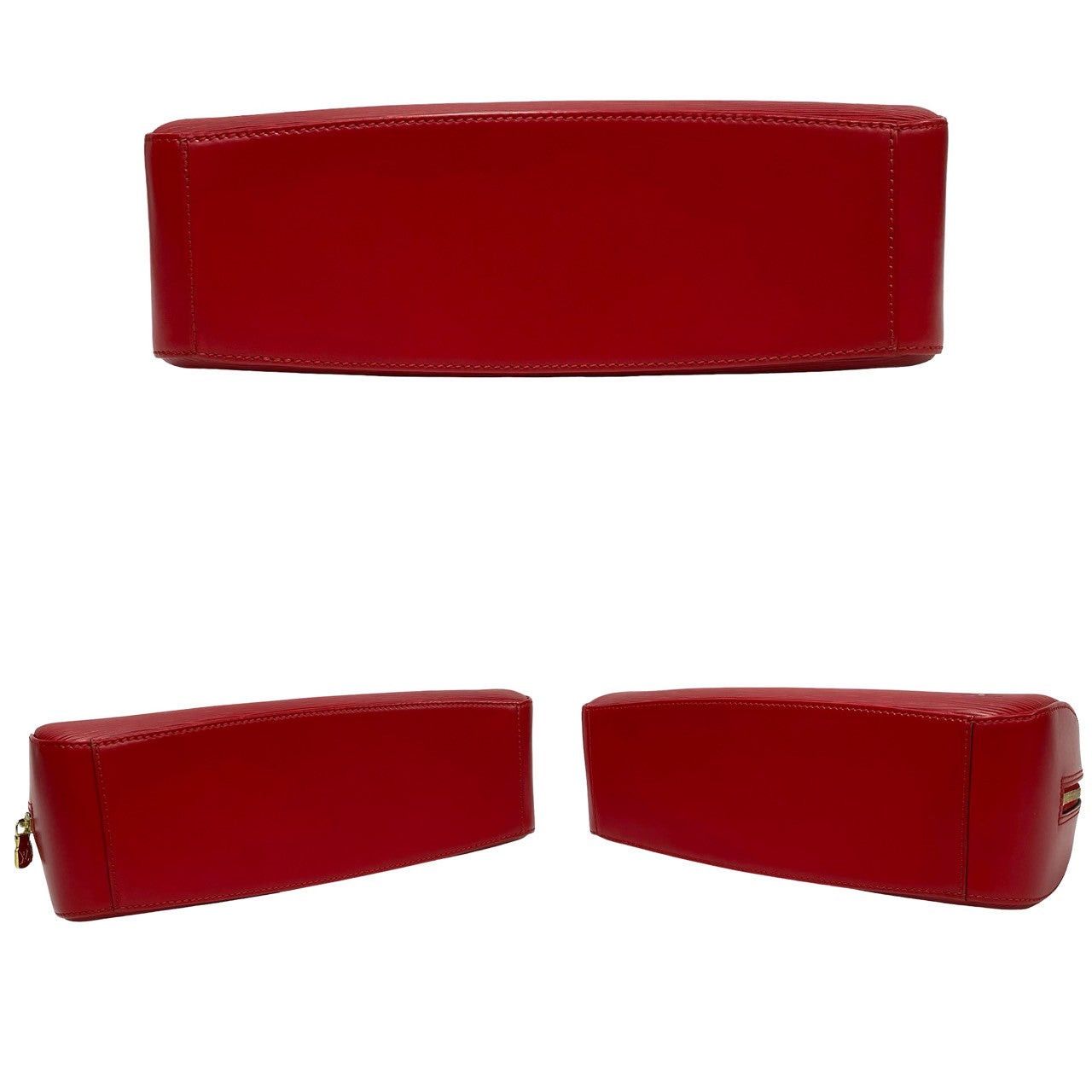 Louis Vuitton Louis Vuitton Handbag Red Leather Size ONE SIZE - 6 Thumbnail