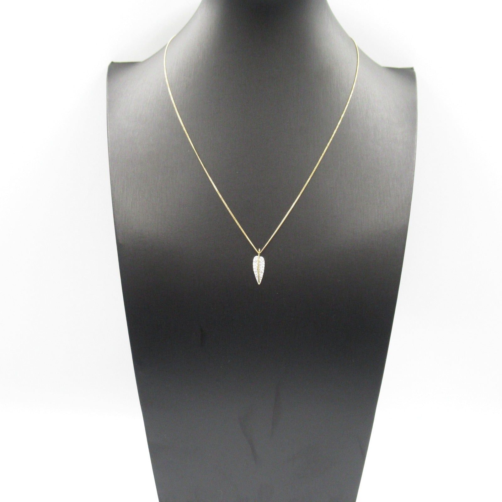 Tiffany & Co. Tiffany Co Leaf Necklace Diamond K18 (Yellow Gold) Pt900 Platinum Clear Size ONE SIZE - 7 Thumbnail