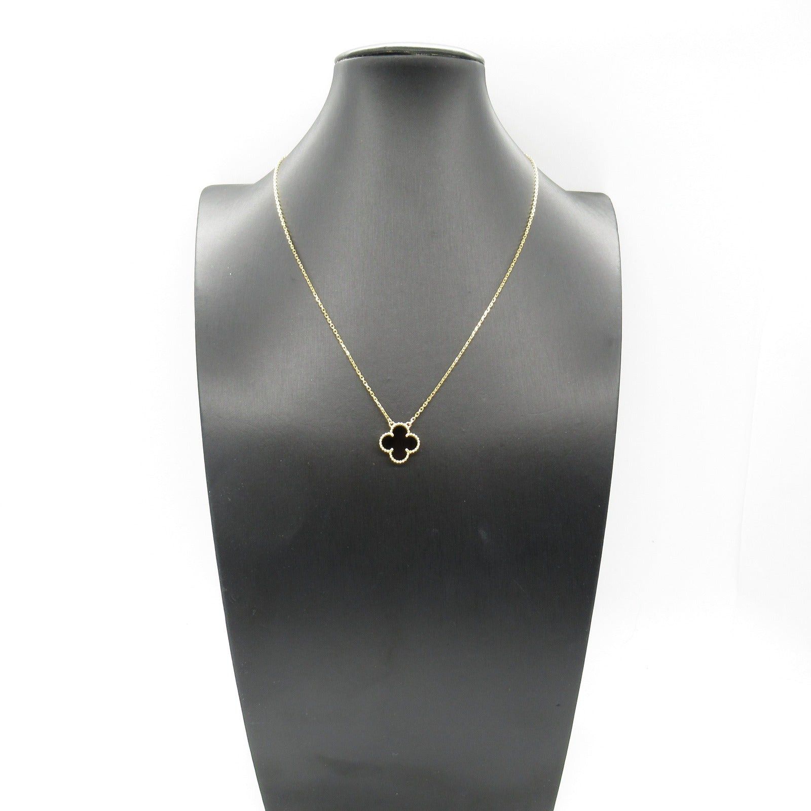 Van Cleef & Arpels Van Cleef Arpels Alhambra Necklace Onyx K18 (Yellow Gold) Black Size ONE SIZE - 6 Thumbnail