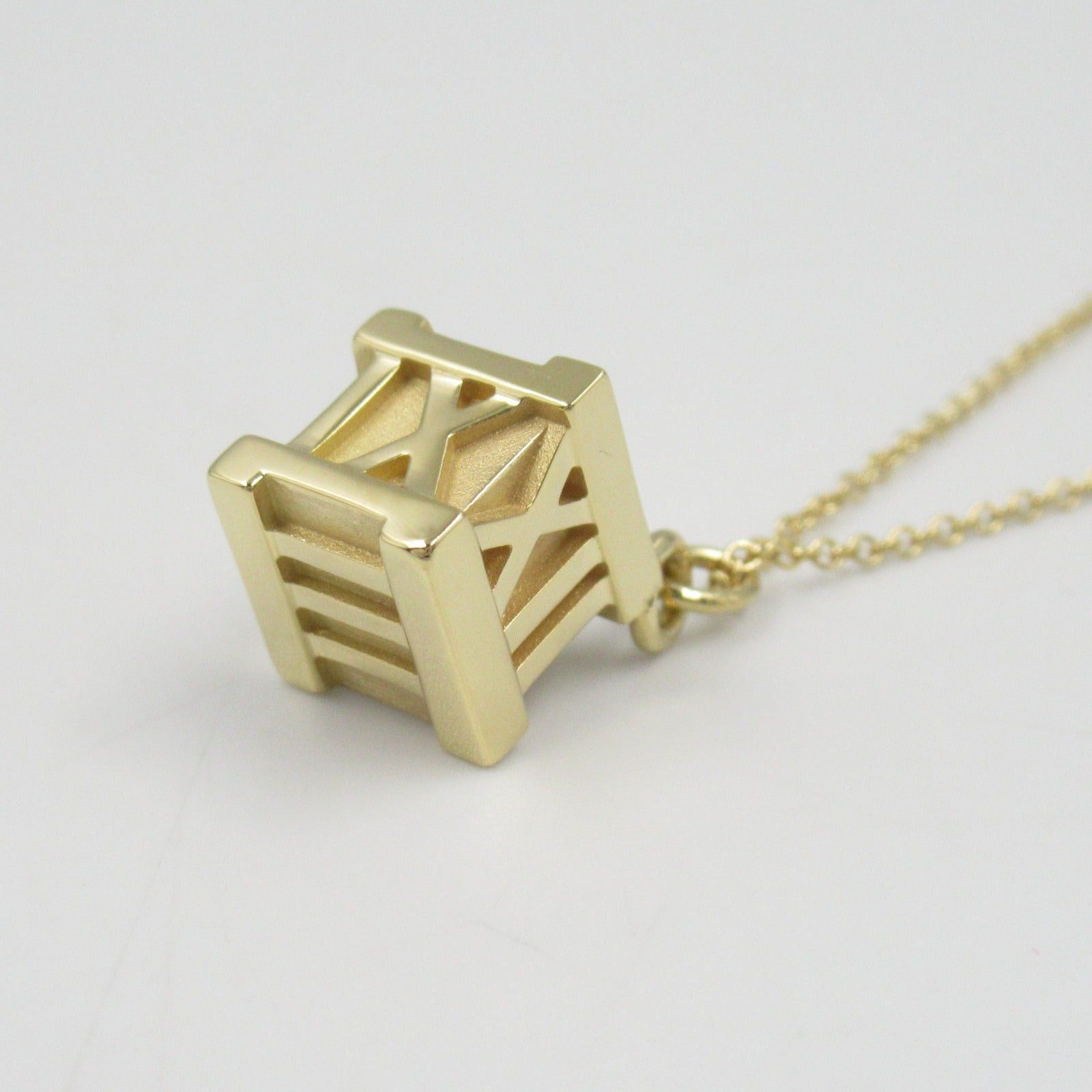 Tiffany & Co. Tiffany Co Atlas Cube Necklace K18 (Yellow Gold) Gold Size ONE SIZE - 8 Thumbnail