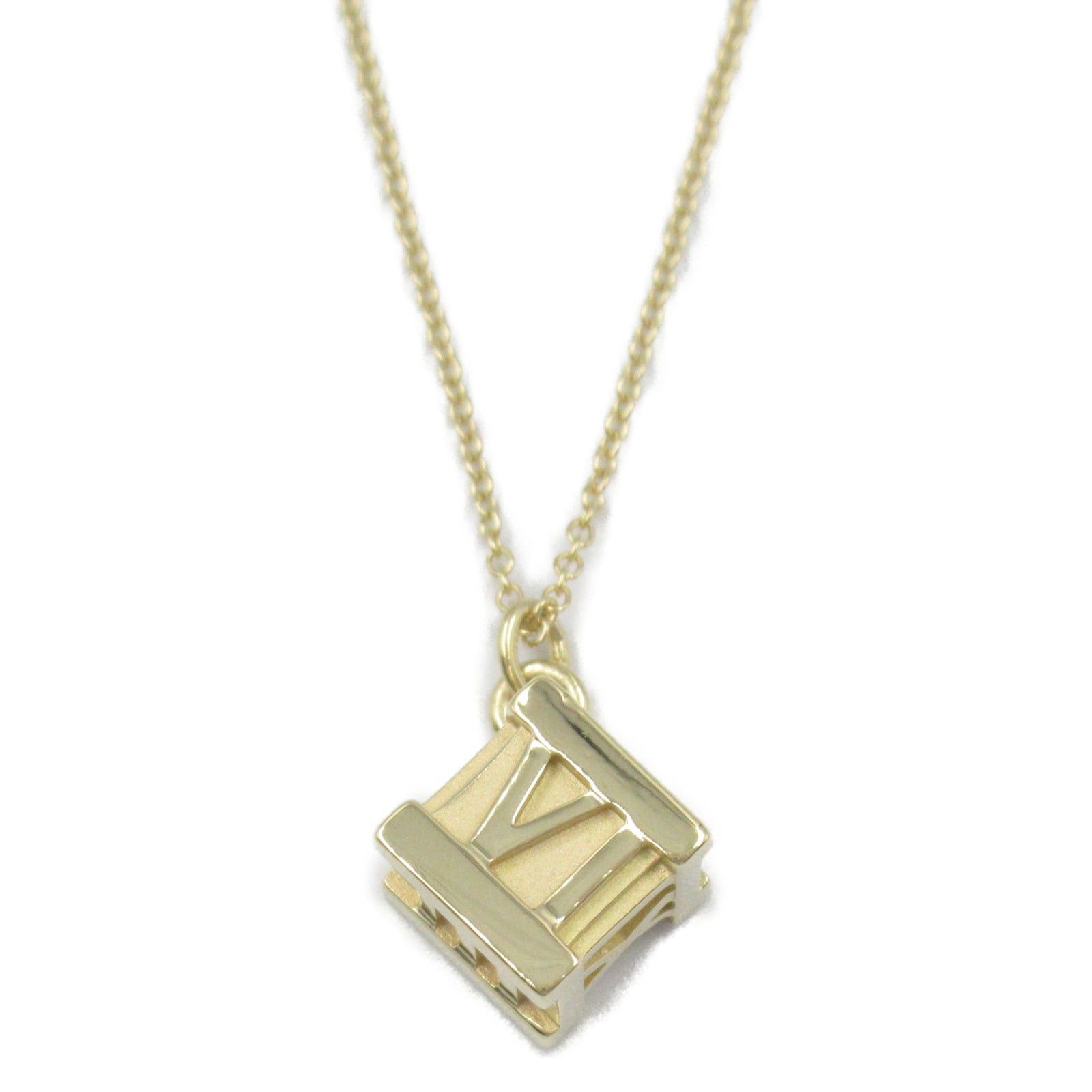 Tiffany & Co. Tiffany Co Atlas Cube Necklace K18 (Yellow Gold) Gold Size ONE SIZE - 2 Thumbnail