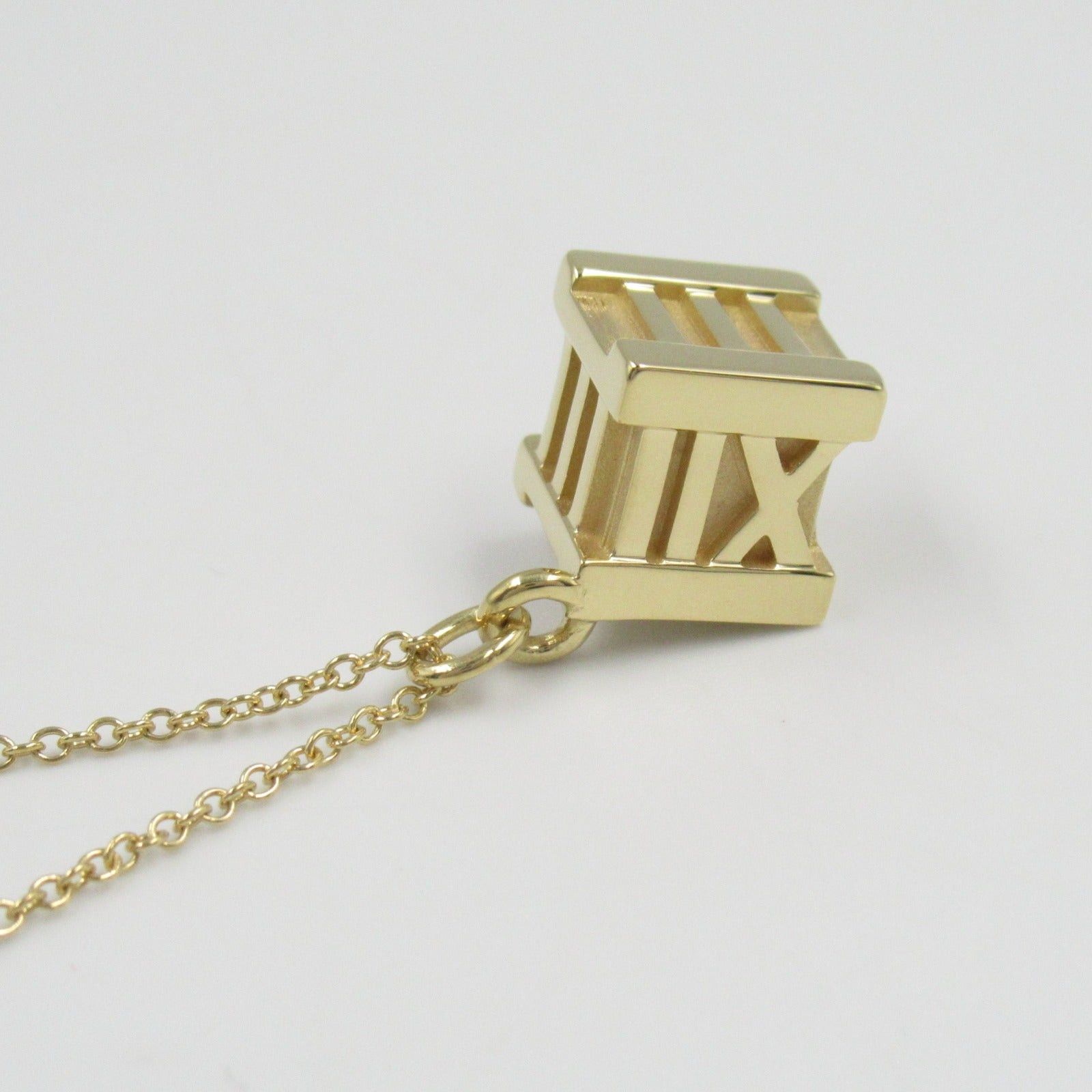 Tiffany & Co. Tiffany Co Atlas Cube Necklace K18 (Yellow Gold) Gold Size ONE SIZE - 7 Thumbnail