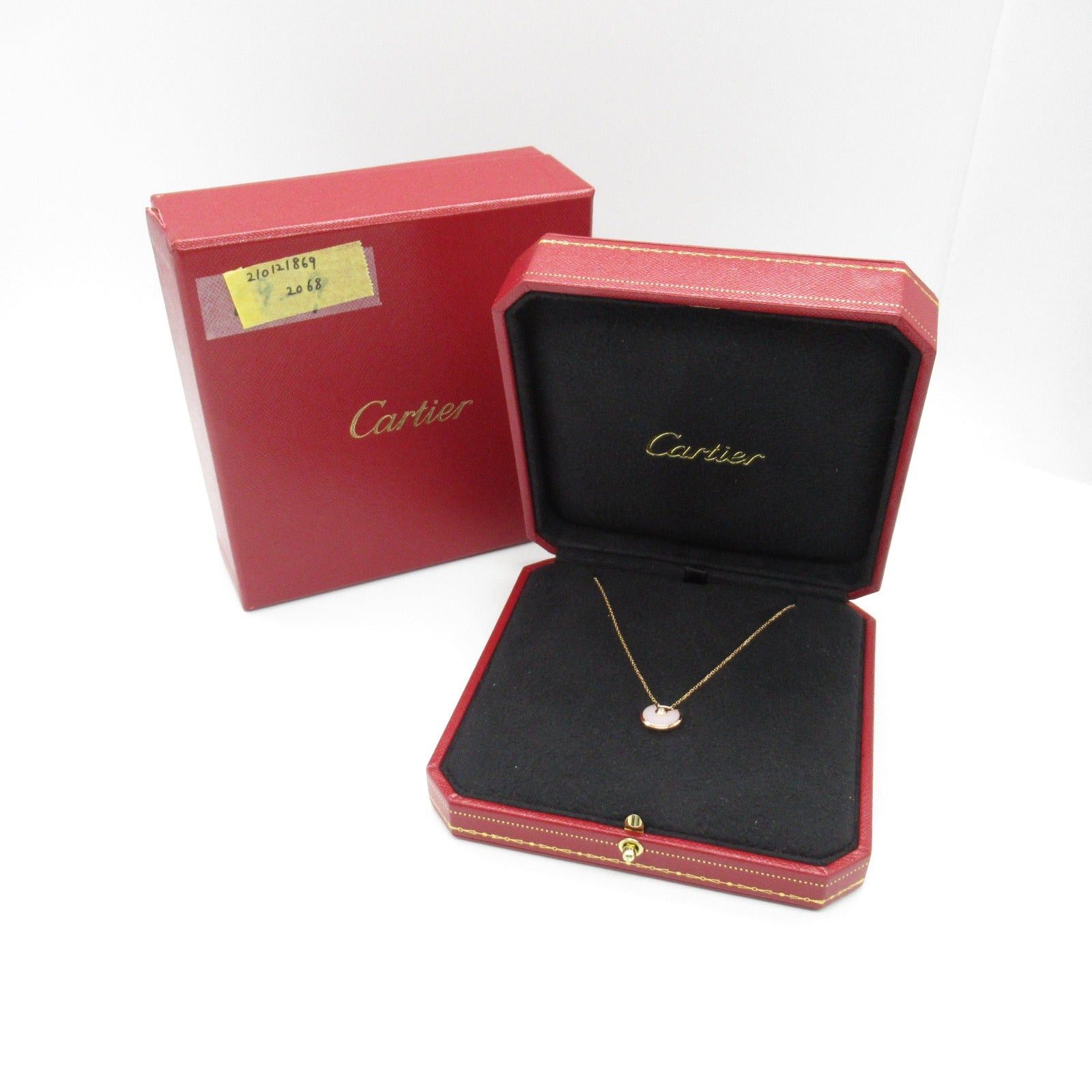 Cartier Cartier Amulet Xs Necklace Pink Opal Diamond K18Pg (Pink Gold) Clear White Size ONE SIZE - 5 Thumbnail