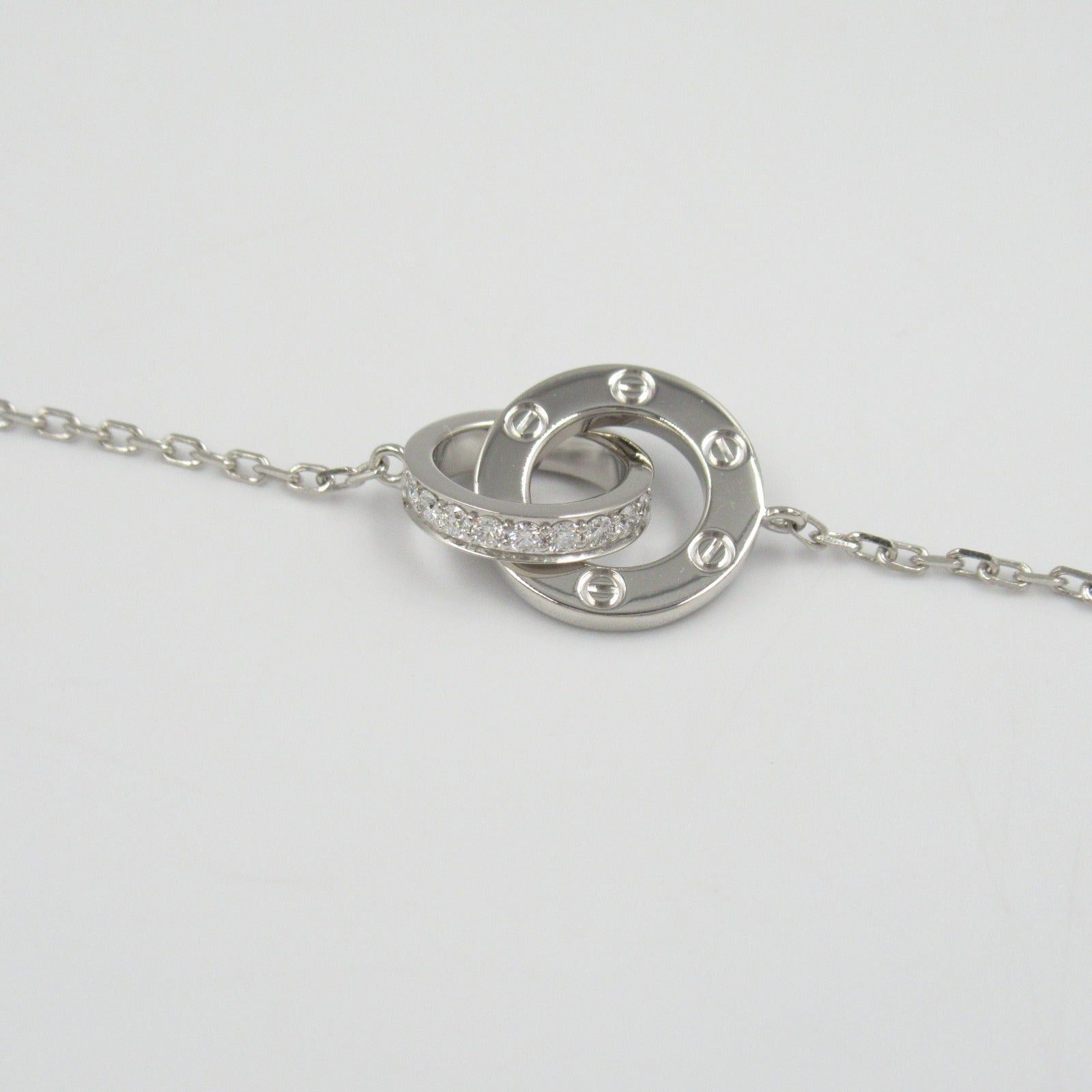 Cartier Cartier Baby Love Necklace Diamond K18Wg (White Gold) Clear Size ONE SIZE - 6 Thumbnail