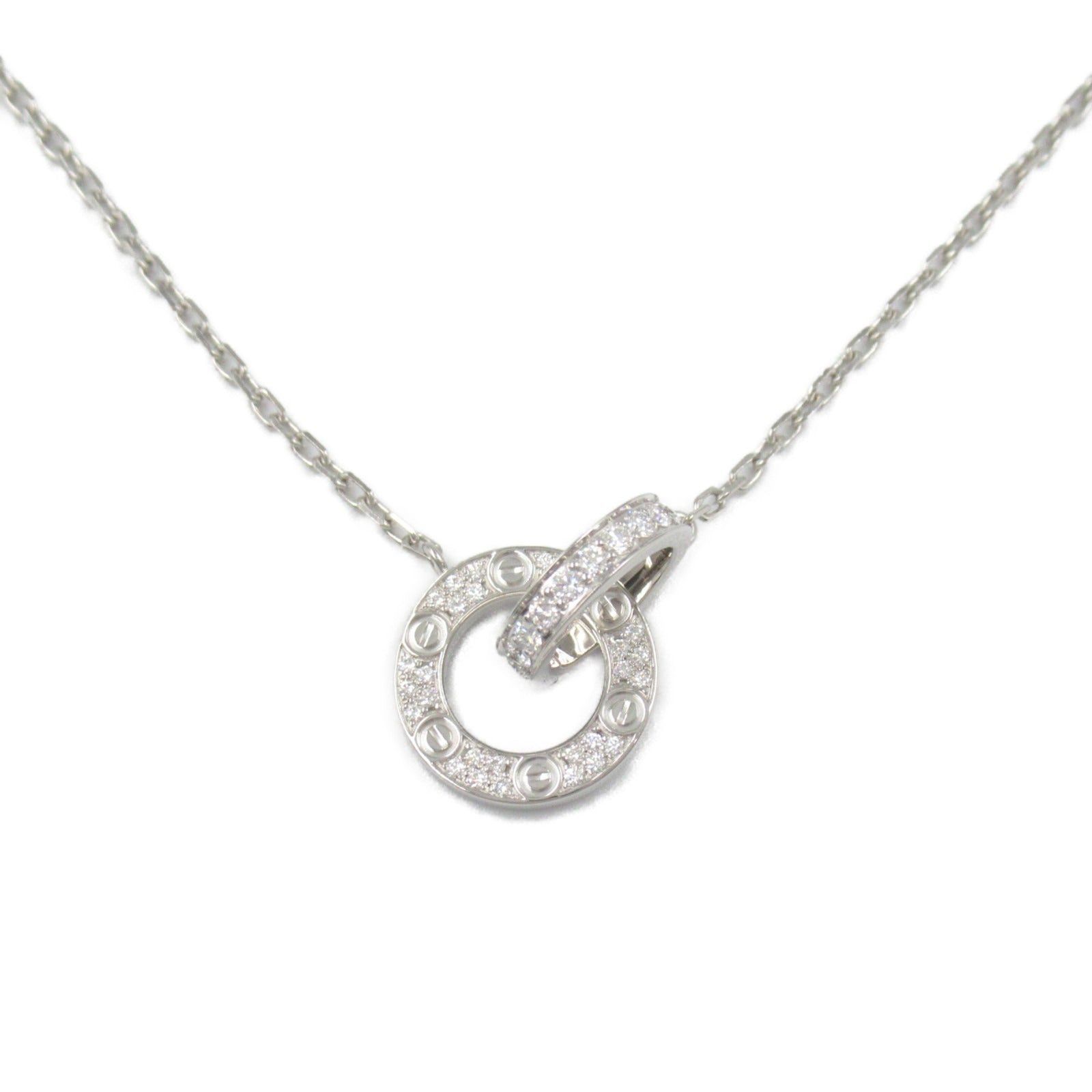 Cartier Cartier Baby Love Necklace Diamond K18Wg (White Gold) Clear Size ONE SIZE - 2 Thumbnail