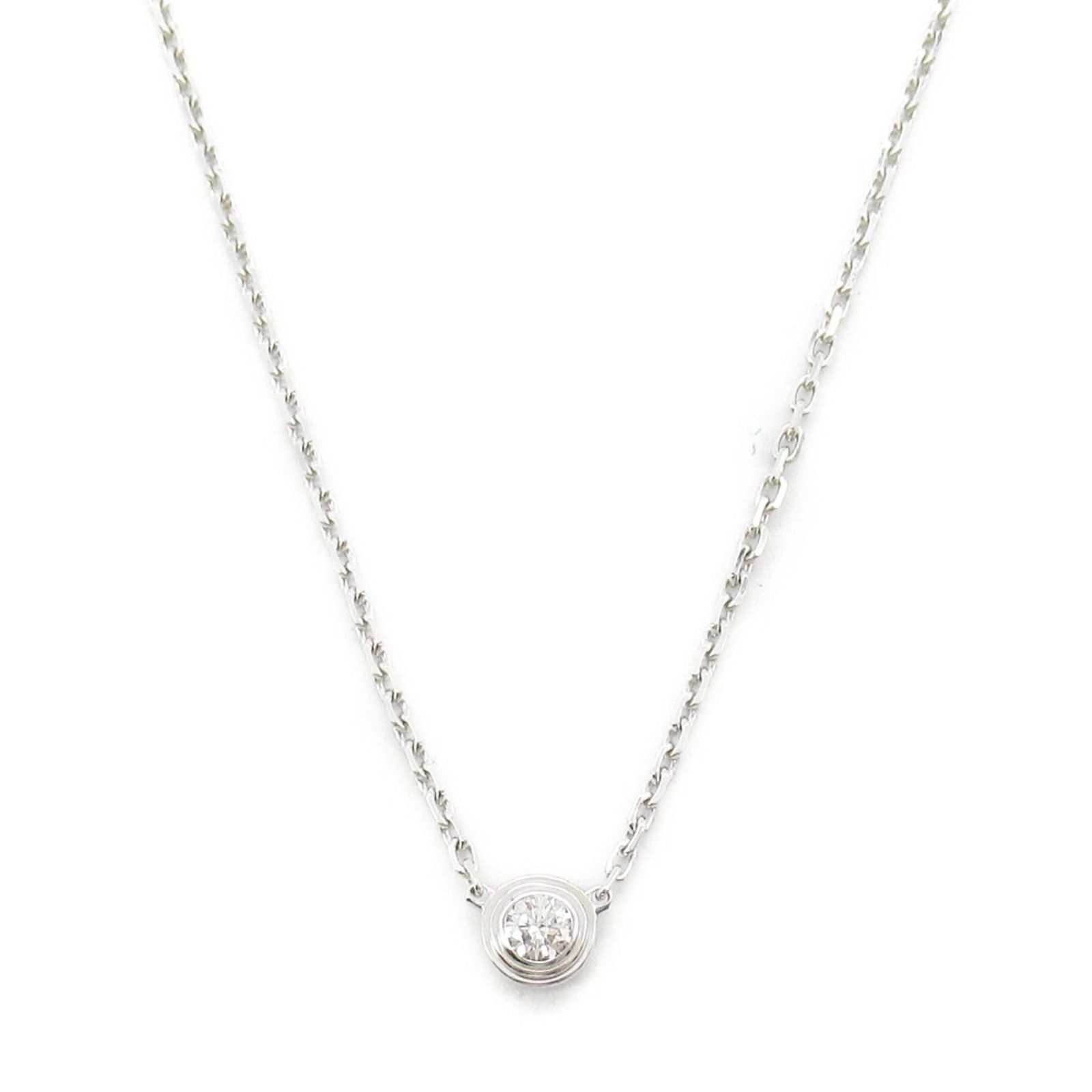 Cartier Cartier Damour Necklace Xs K18Wg (White Gold) Diamond Clear Size ONE SIZE - 2 Thumbnail