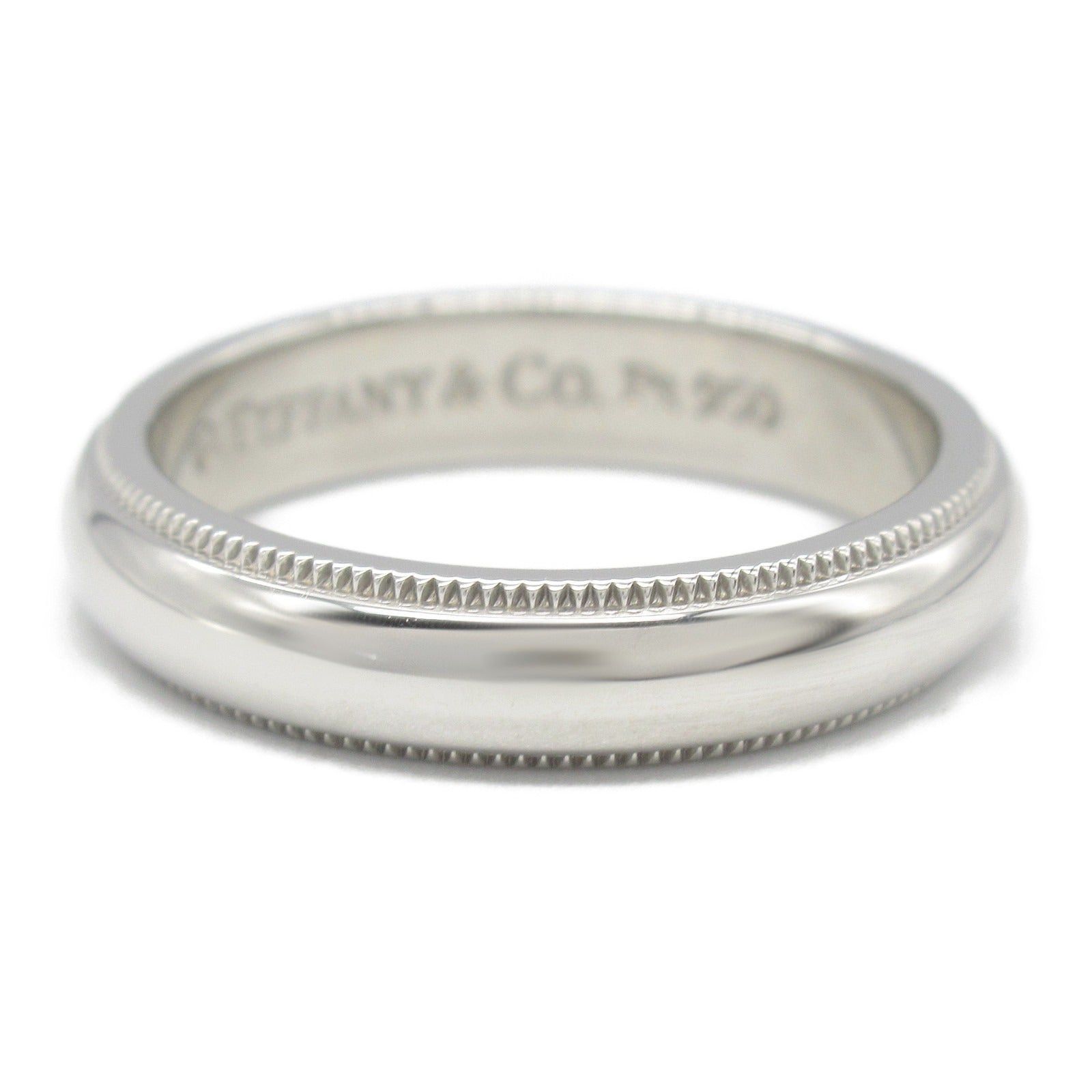 Tiffany & Co. Tiffany Co Milgrain Ring Pt950 Platinum Silver Size ONE SIZE - 2 Thumbnail