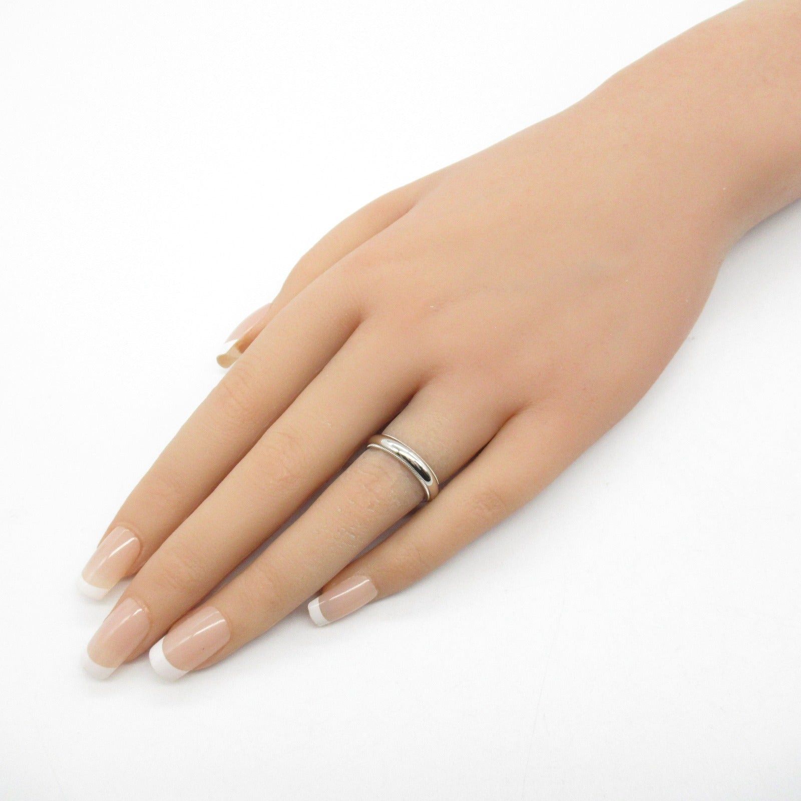 Tiffany & Co. Tiffany Co Milgrain Ring Pt950 Platinum Silver Size ONE SIZE - 7 Thumbnail