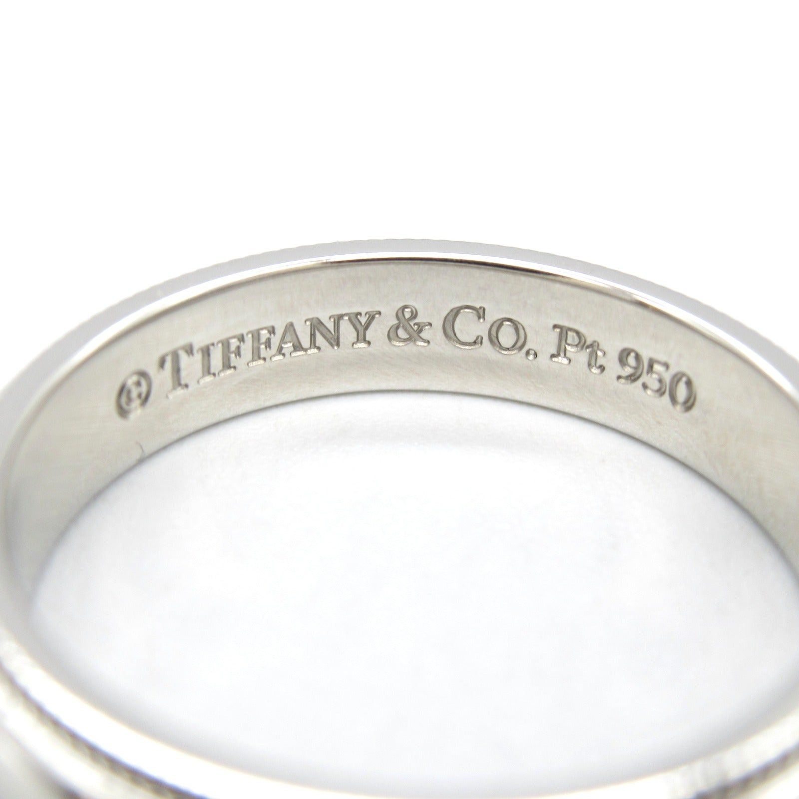 Tiffany & Co. Tiffany Co Milgrain Ring Pt950 Platinum Silver Size ONE SIZE - 4 Thumbnail