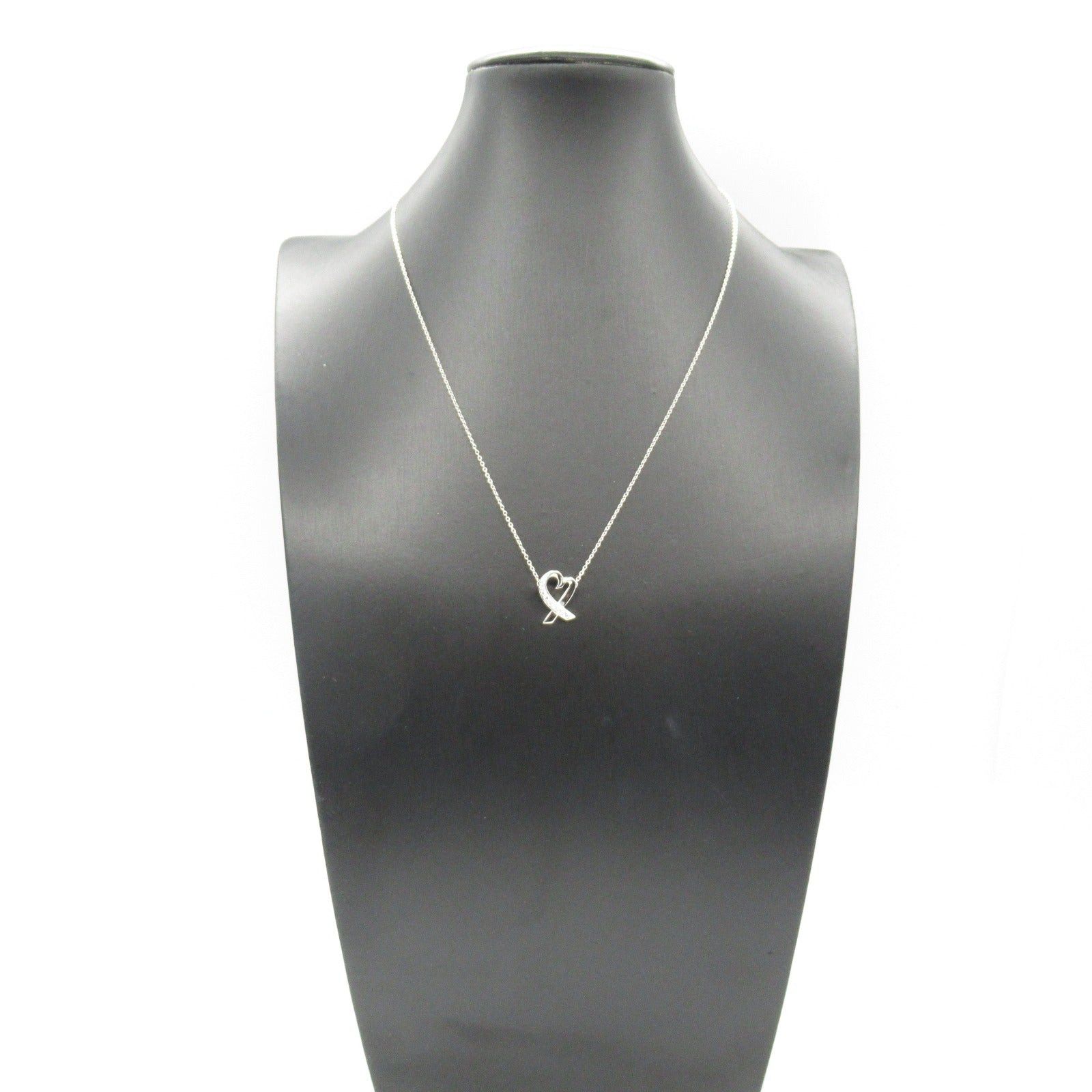Tiffany & Co. Tiffany Co Loving Heart Diamond Necklace K18Wg (White Gold) Clear Size ONE SIZE - 6 Thumbnail