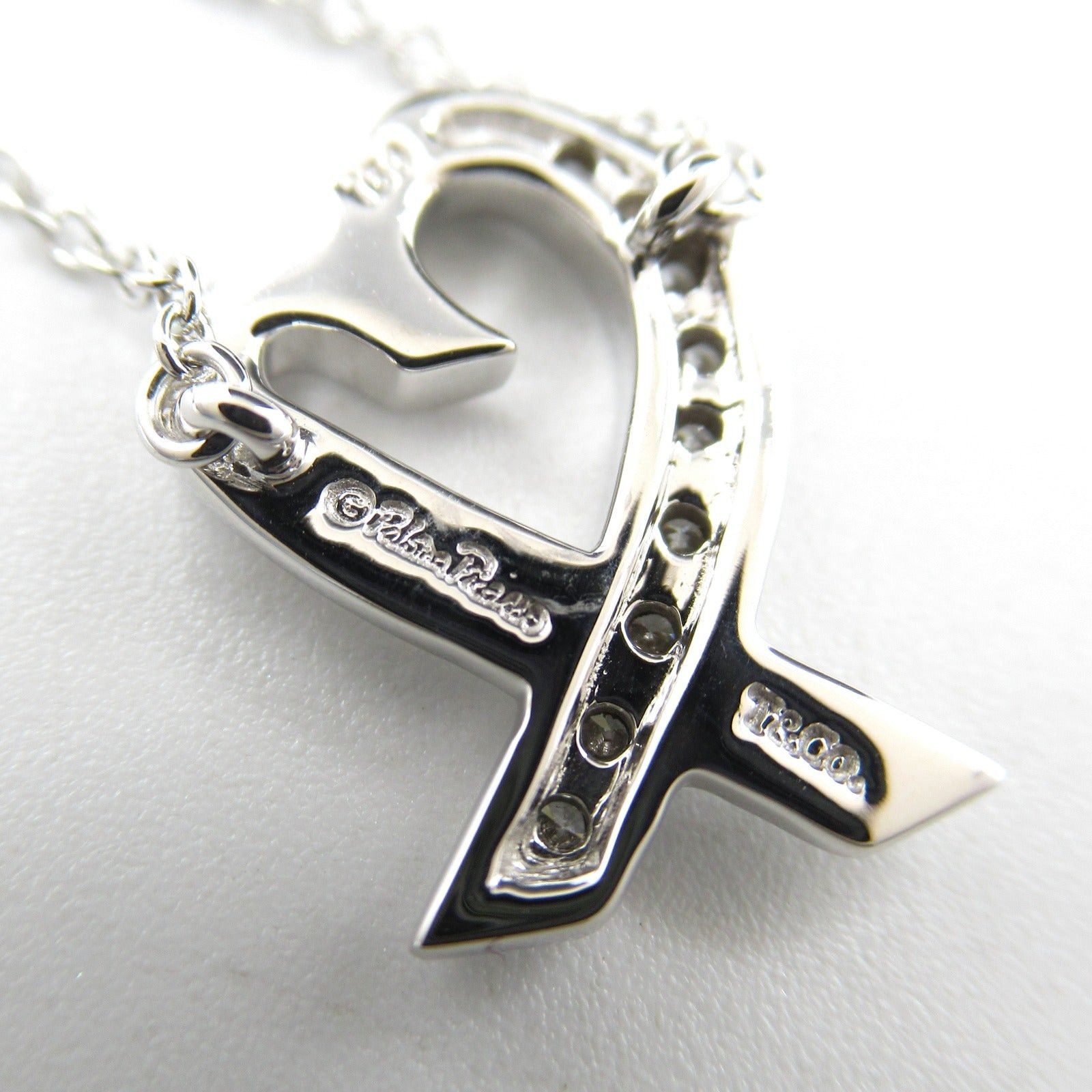 Tiffany & Co. Tiffany Co Loving Heart Diamond Necklace K18Wg (White Gold) Clear Size ONE SIZE - 5 Thumbnail