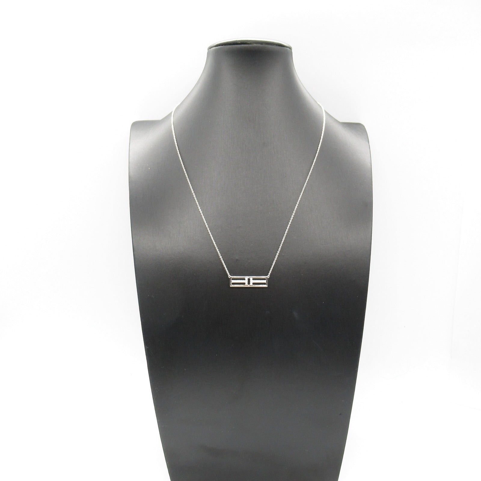 Tiffany & Co. Tiffany Co T Two Horizontal Diamond Necklace K18Wg (White Gold) Clear Size ONE SIZE - 7 Thumbnail