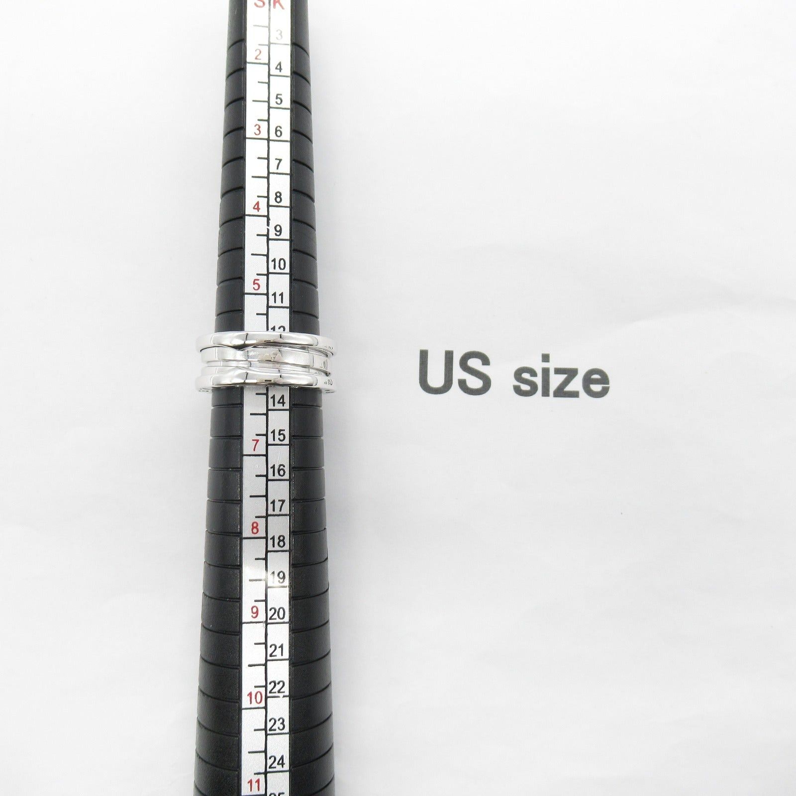 Bvlgari Bvlgari B Zero One Ring K18Wg (White Gold) Silver Size ONE SIZE - 8 Thumbnail