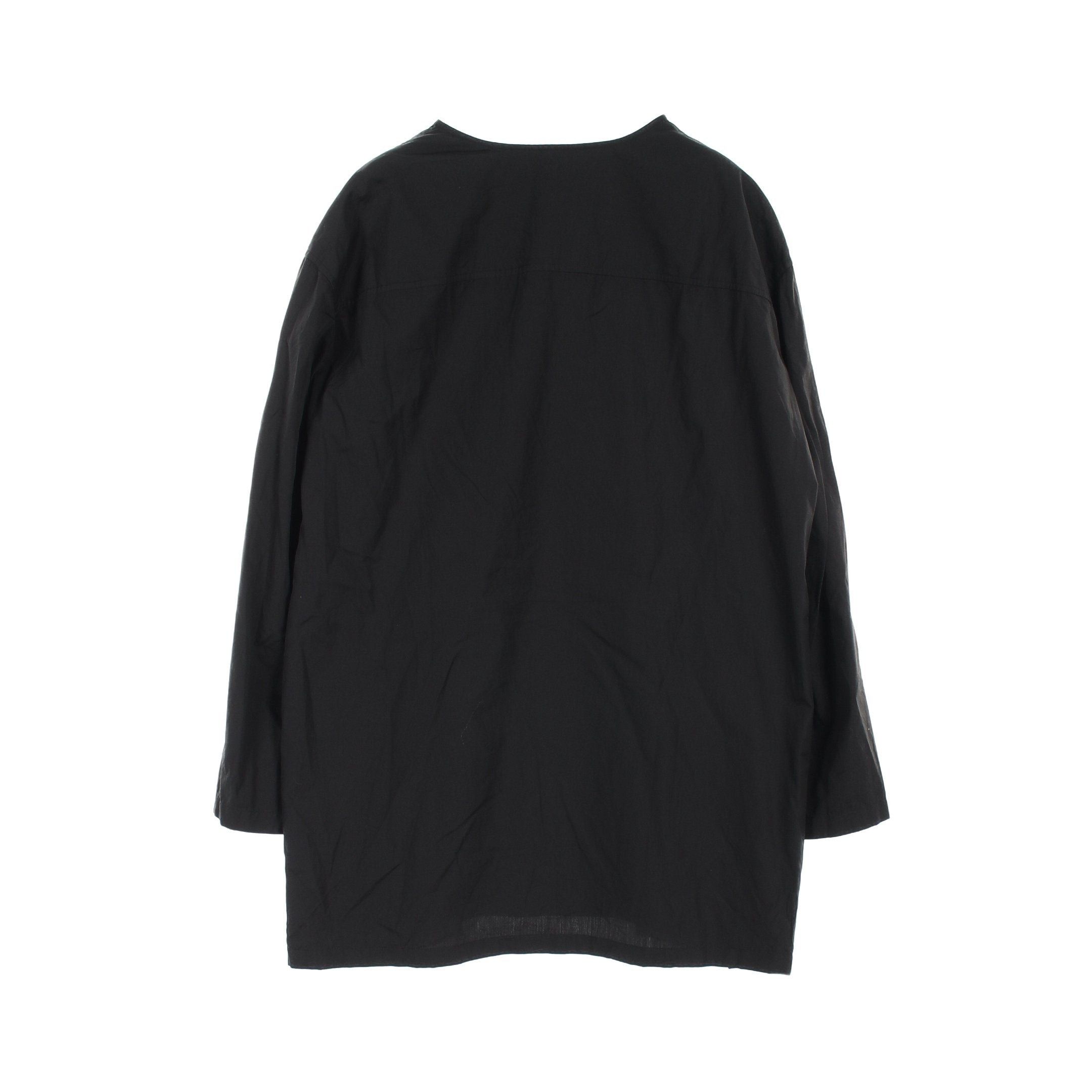 Hermes Hermes Collarless Shirt Dress Cotton Black Serie Button Size ONE SIZE - 2 Thumbnail