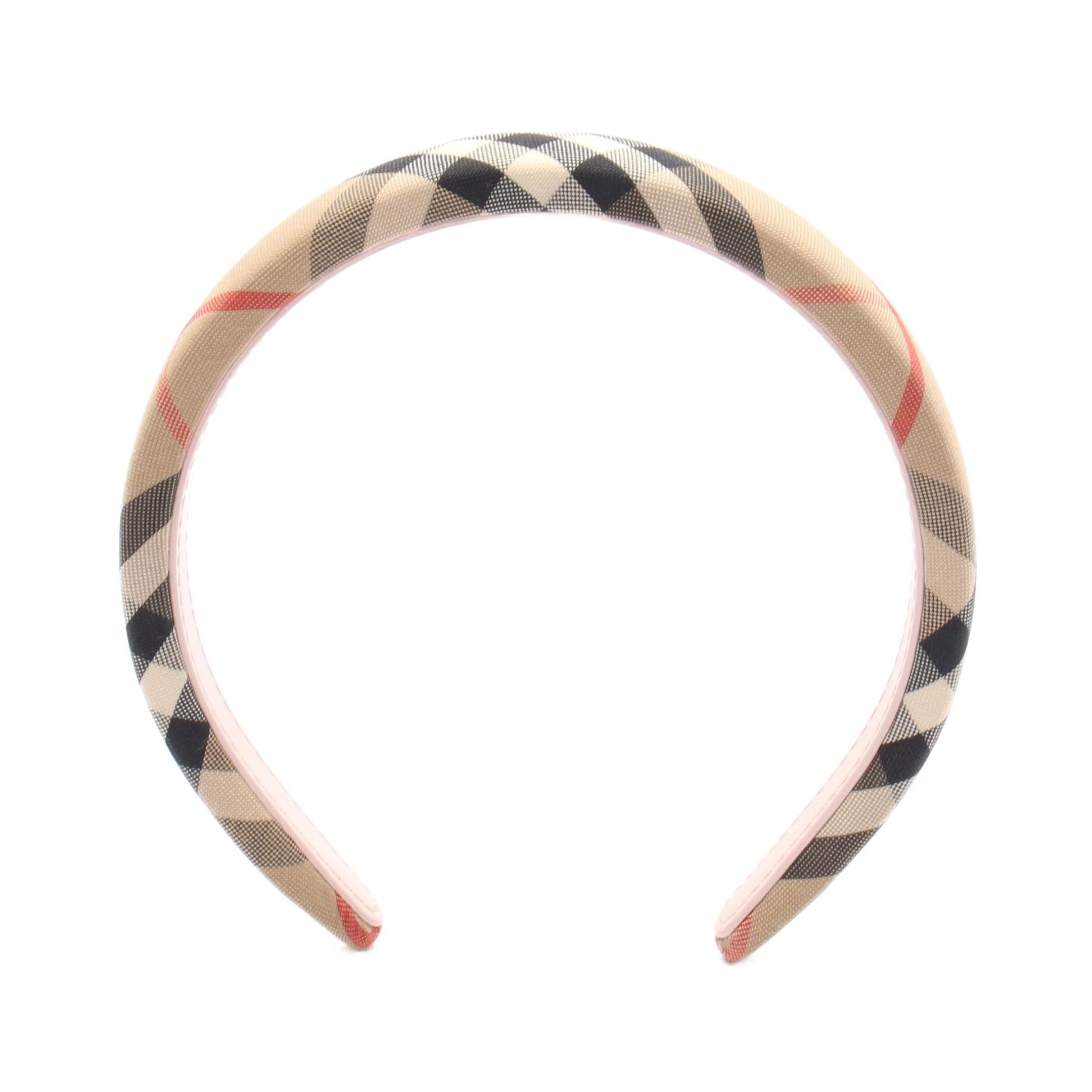 Burberry Burberry Headband Check Fabric Beige Multicolor Kids Size ONE SIZE - 2 Thumbnail