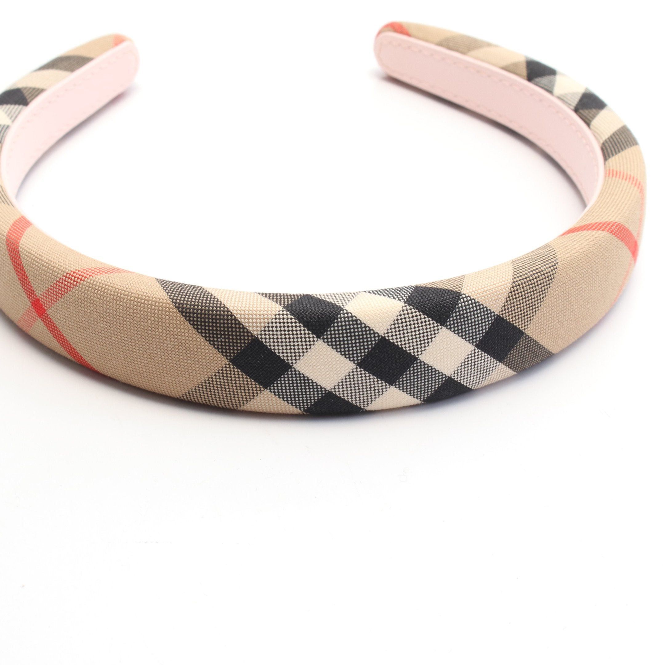 Burberry Burberry Headband Check Fabric Beige Multicolor Kids Size ONE SIZE - 4 Thumbnail